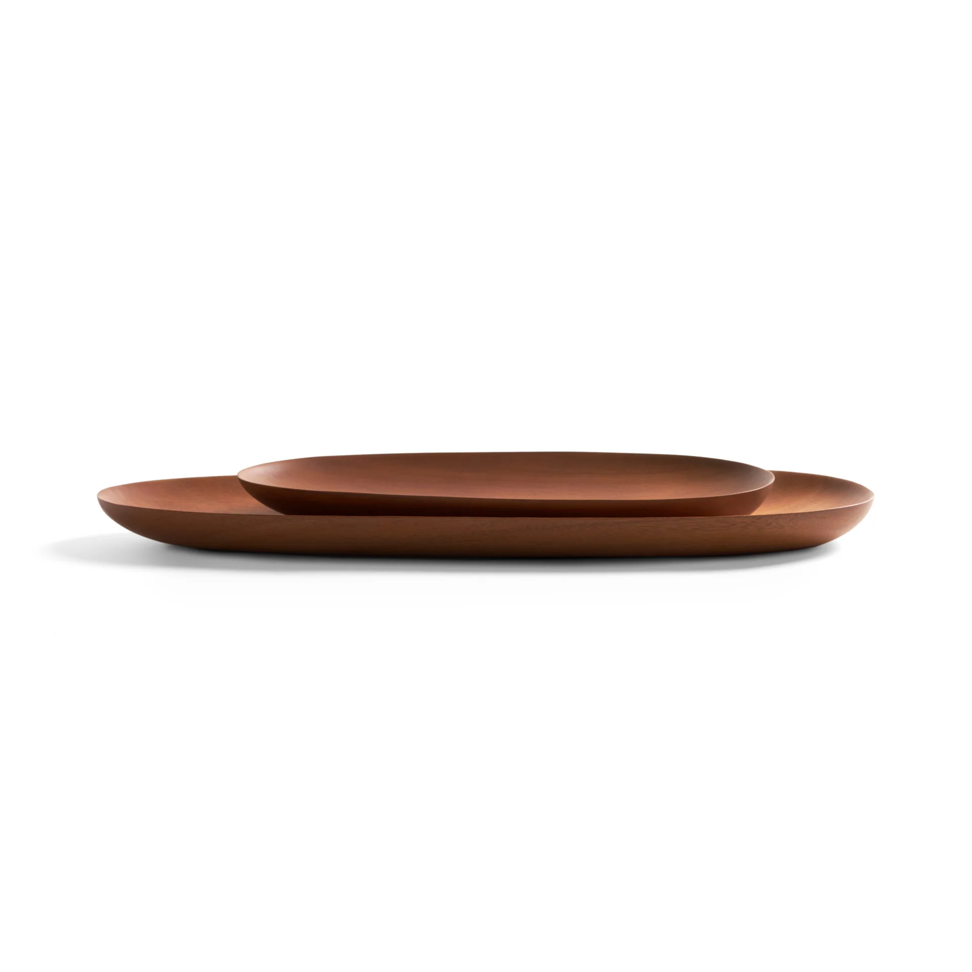 Ethnicraft Mahogany Thin Oval Boards - Set of 2 - Image 4