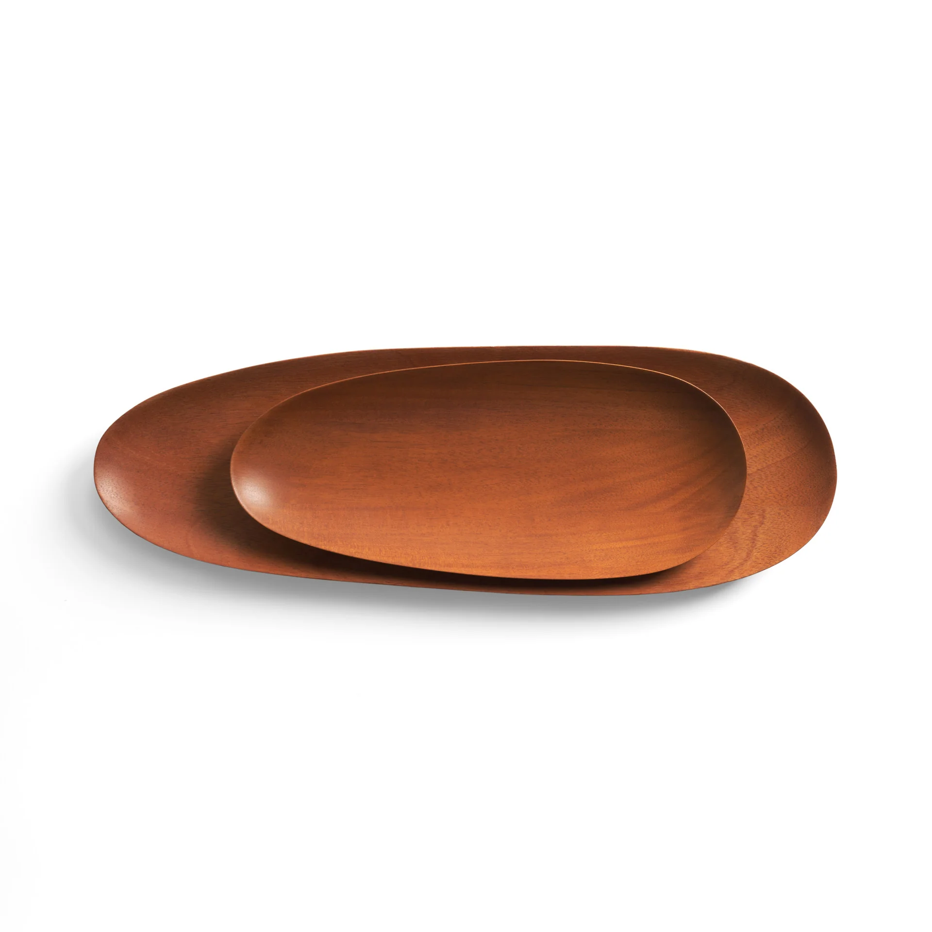Ethnicraft Mahogany Thin Oval Boards - Set of 2 - Image 5