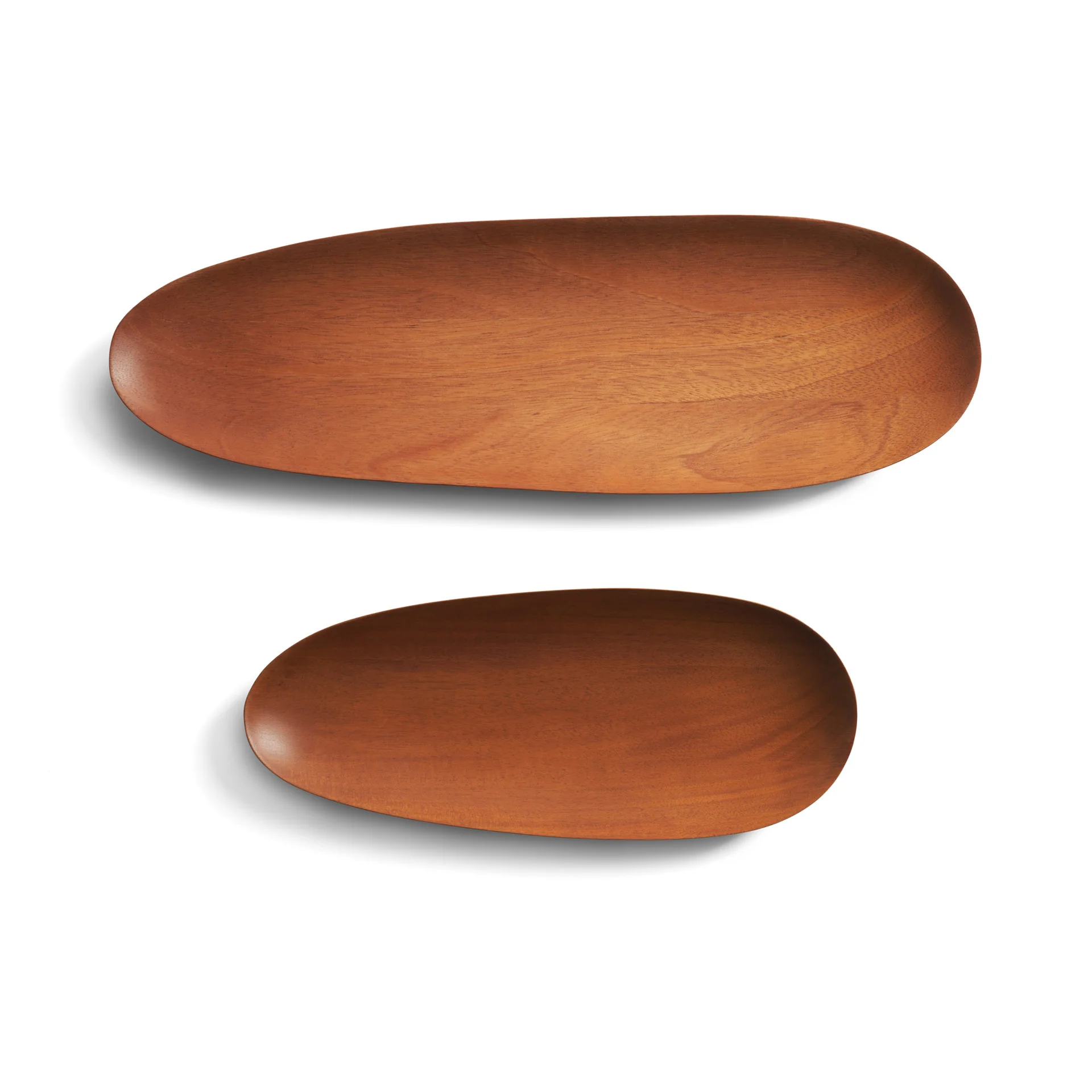 Ethnicraft Mahogany Thin Oval Boards - Set of 2 - Image 6
