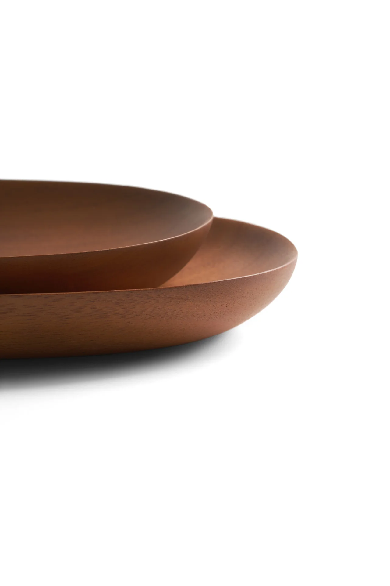 Ethnicraft Mahogany Thin Oval Boards - Set of 2 - Image 8