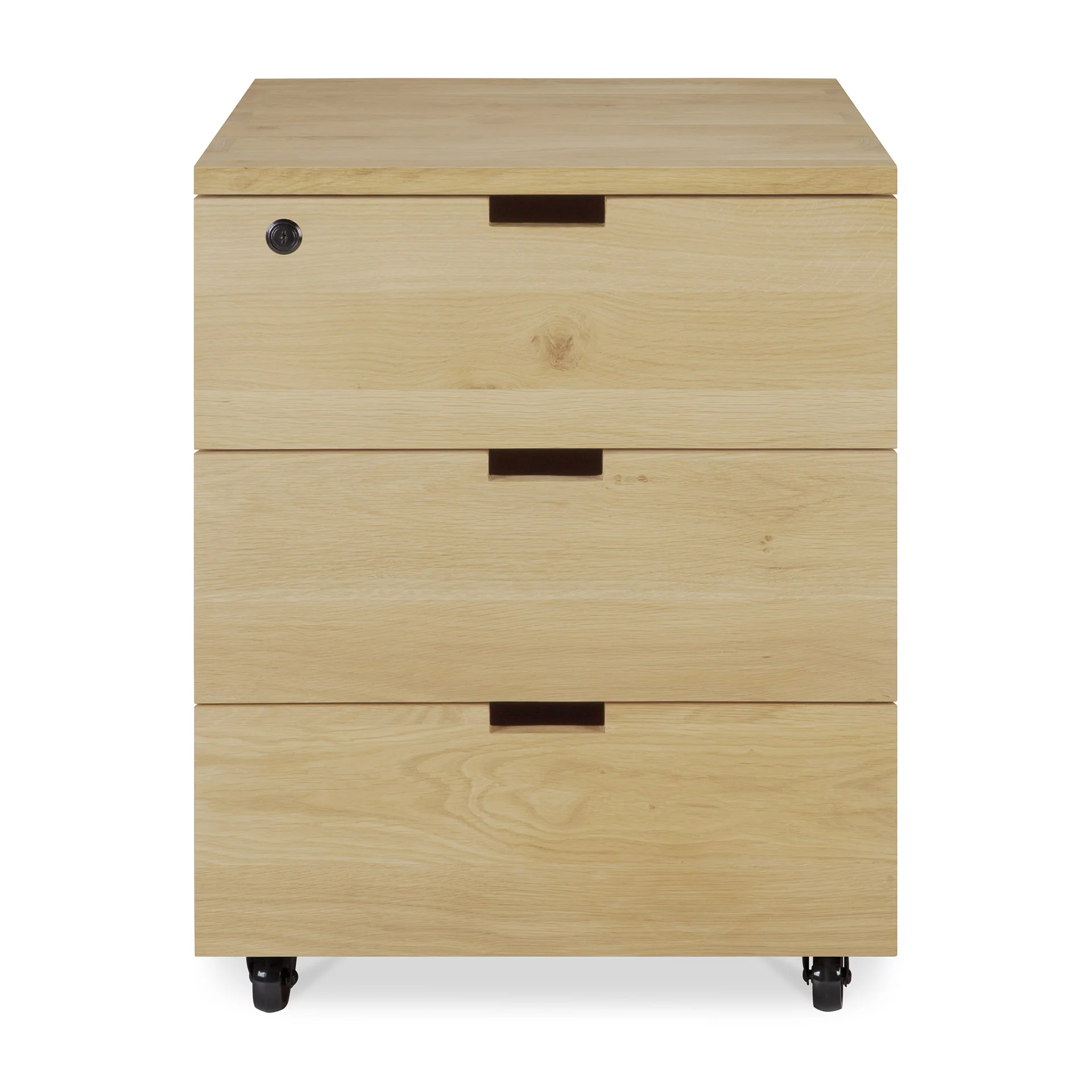 Ethnicraft Oak Billy Drawer Unit with Keylock - 3 Drawer