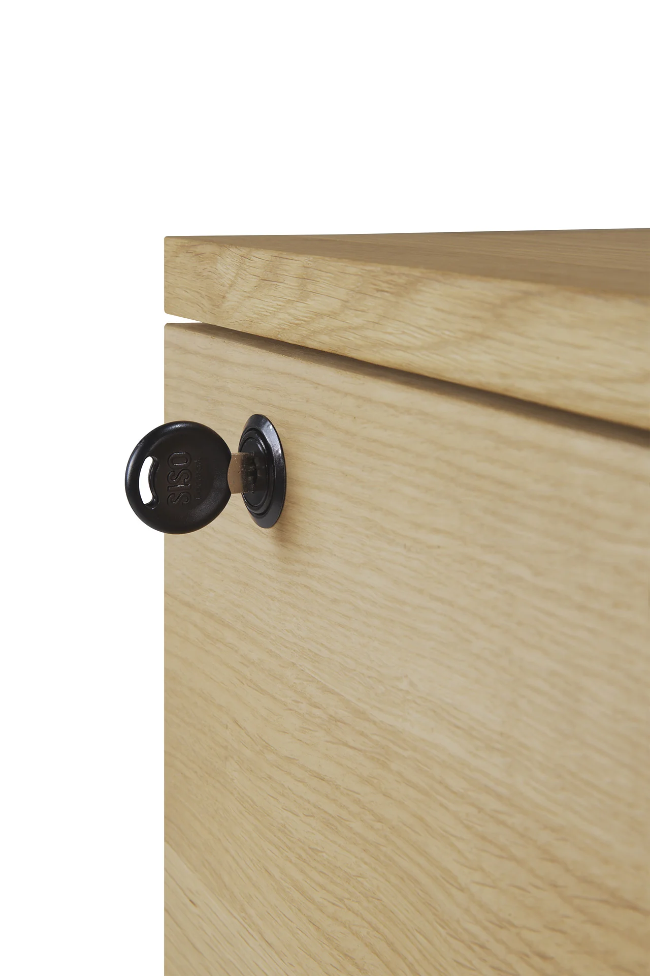 Ethnicraft Oak Billy Drawer Unit with Keylock - 3 Drawer - Image 5