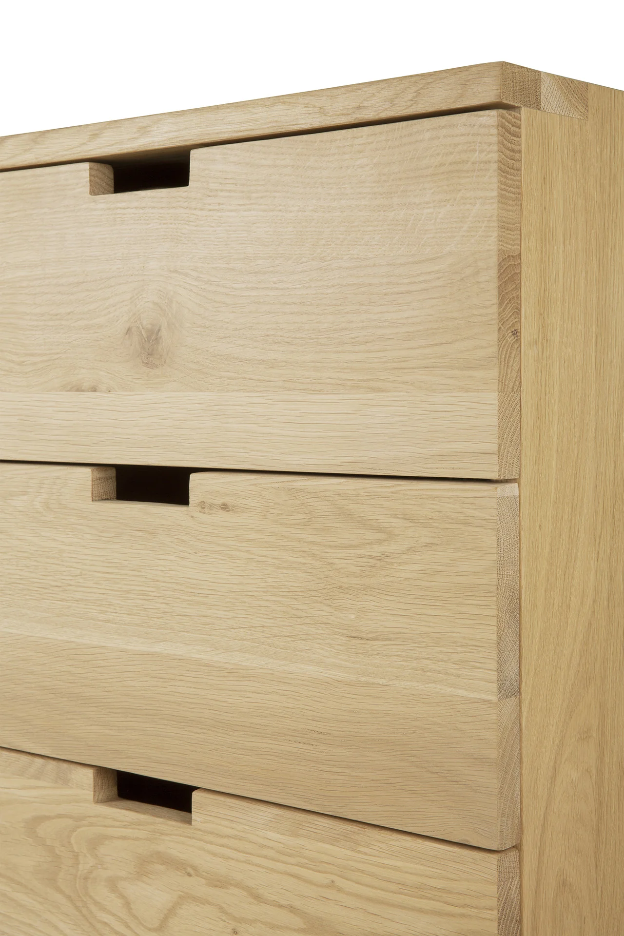 Ethnicraft Oak Billy Drawer Unit with Keylock - 3 Drawer - Image 6