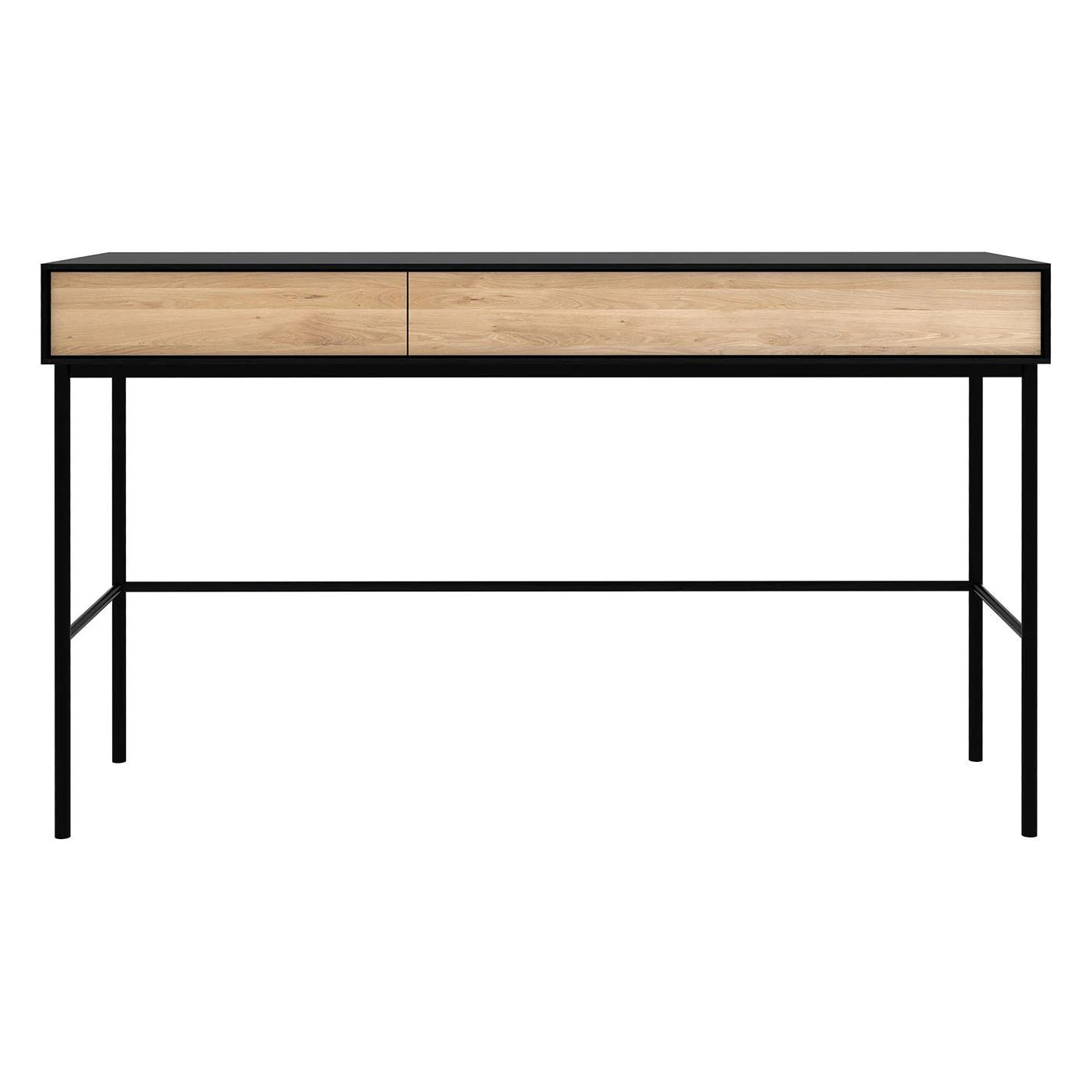 Ethnicraft Oak Blackbird Desk - 2 Drawers
