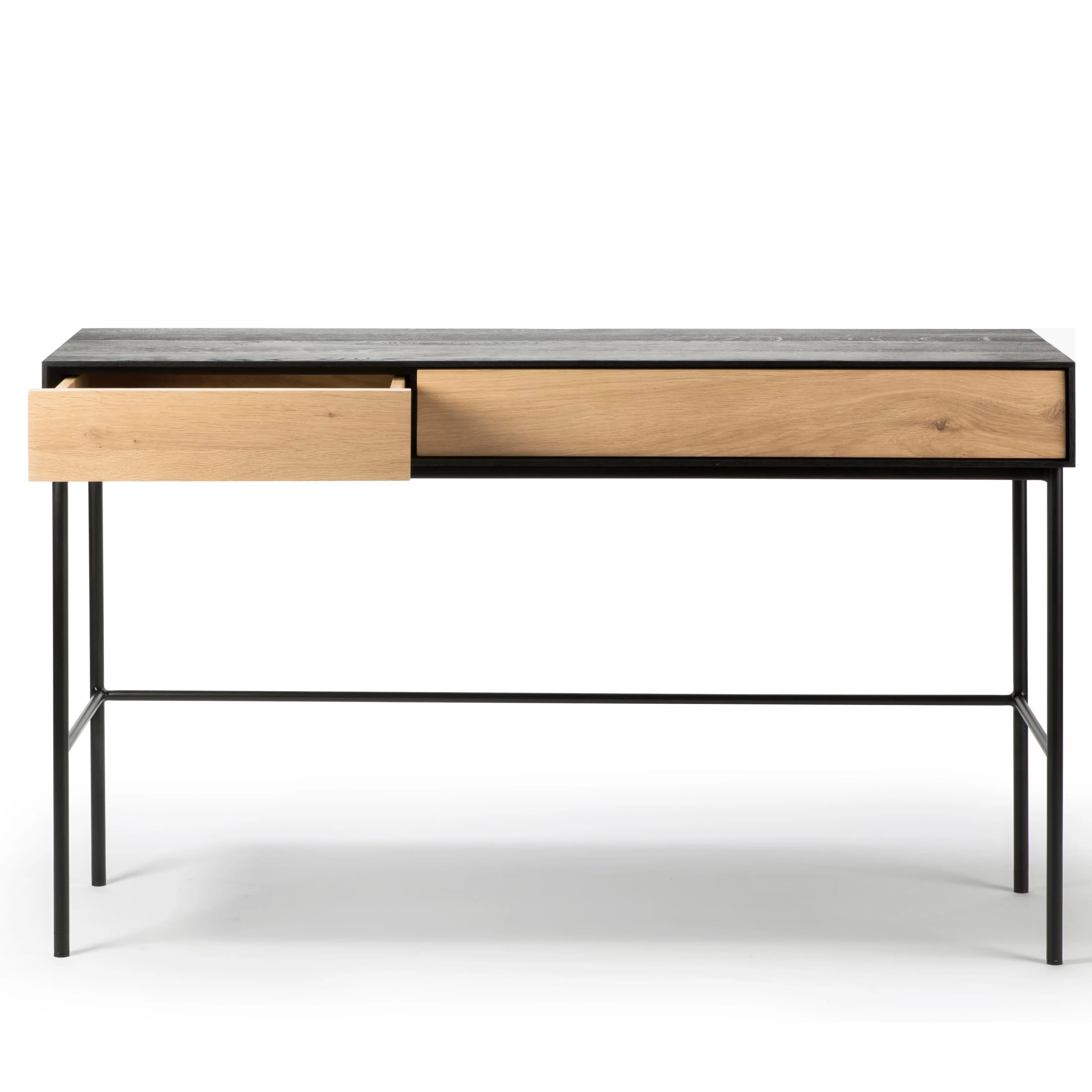 Ethnicraft Oak Blackbird Desk - 2 Drawers - Image 2