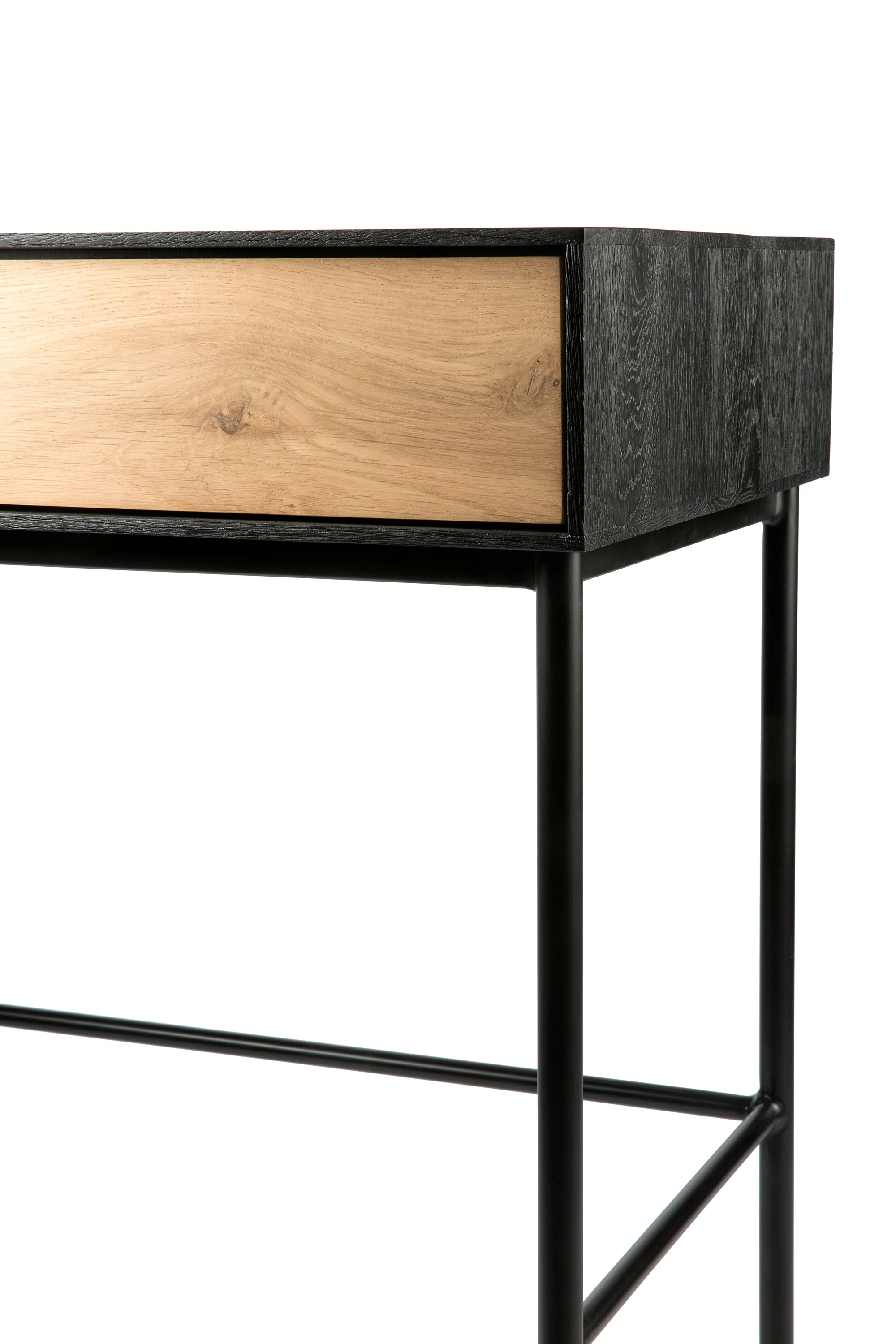 Ethnicraft Oak Blackbird Desk - 2 Drawers - Image 5