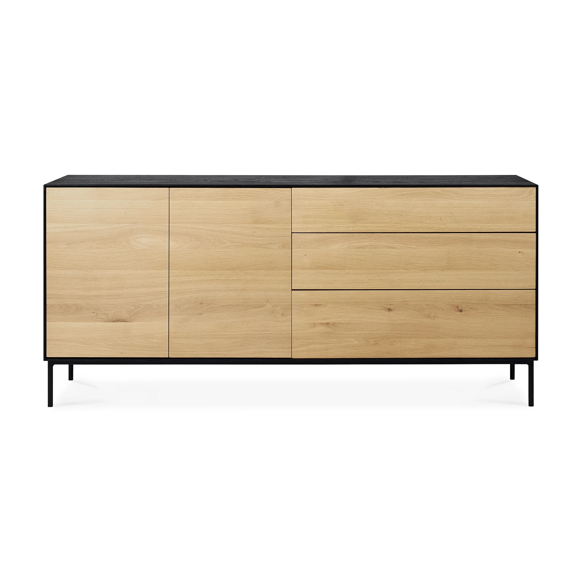Ethnicraft Oak Blackbird Sideboard - 2 Doors/3 Drawers