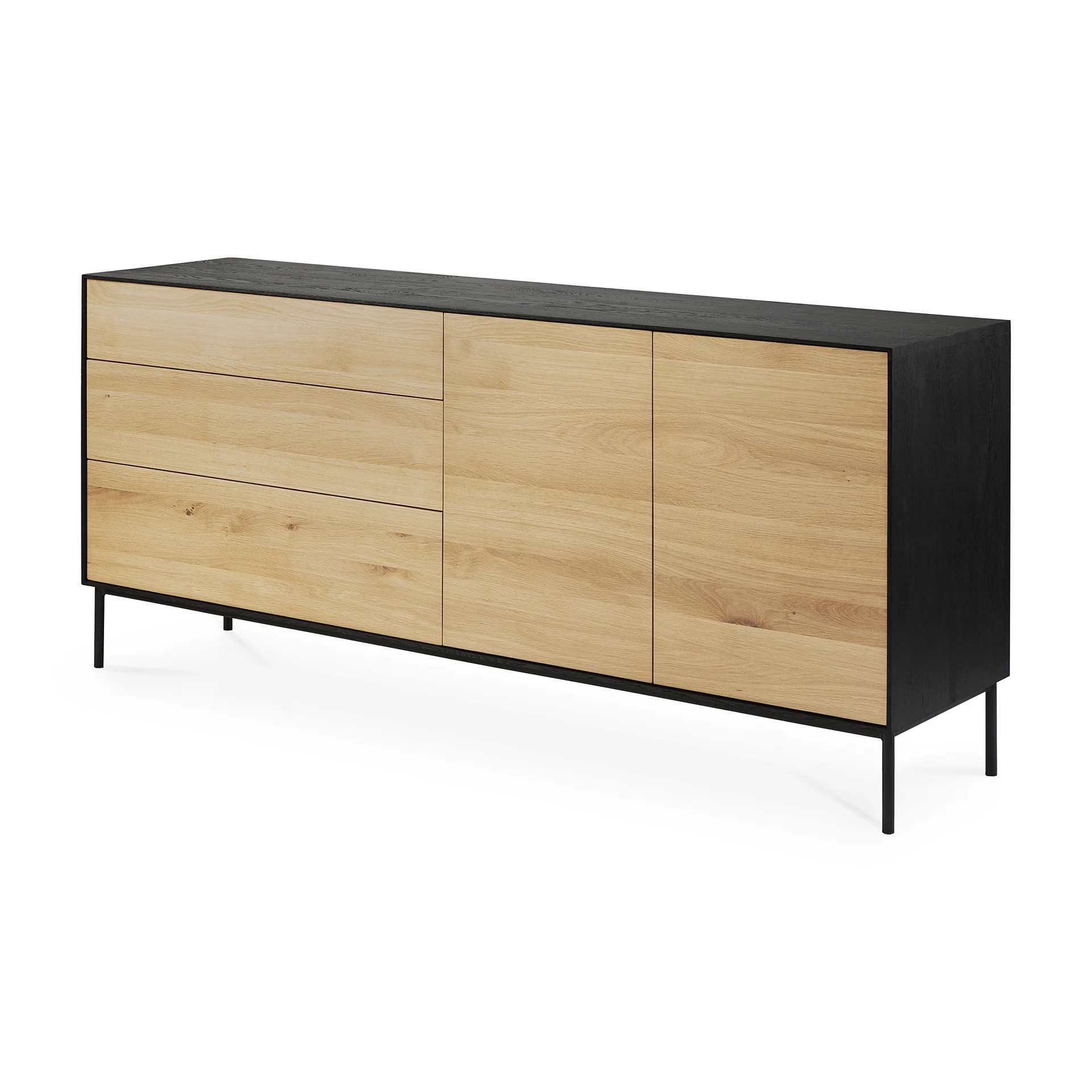Ethnicraft Oak Blackbird Sideboard - 2 Doors/3 Drawers - Image 3