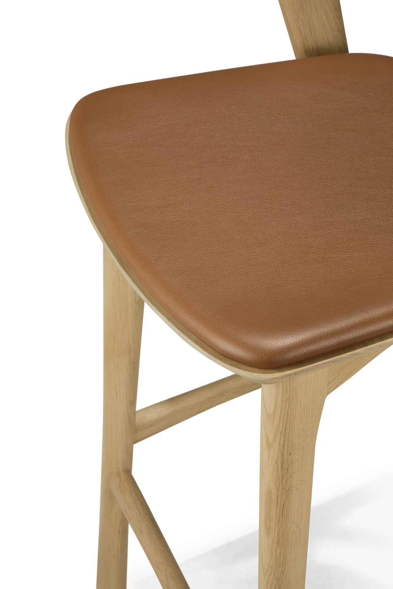 Ethnicraft Oak Bok Counter Stool - Leather - Image 6