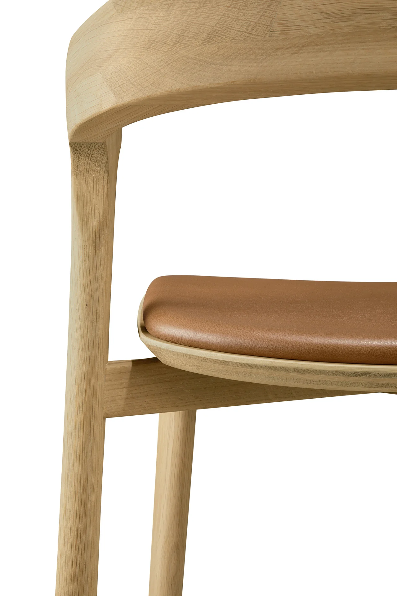 Ethnicraft Oak Bok Counter Stool - Leather - Image 7