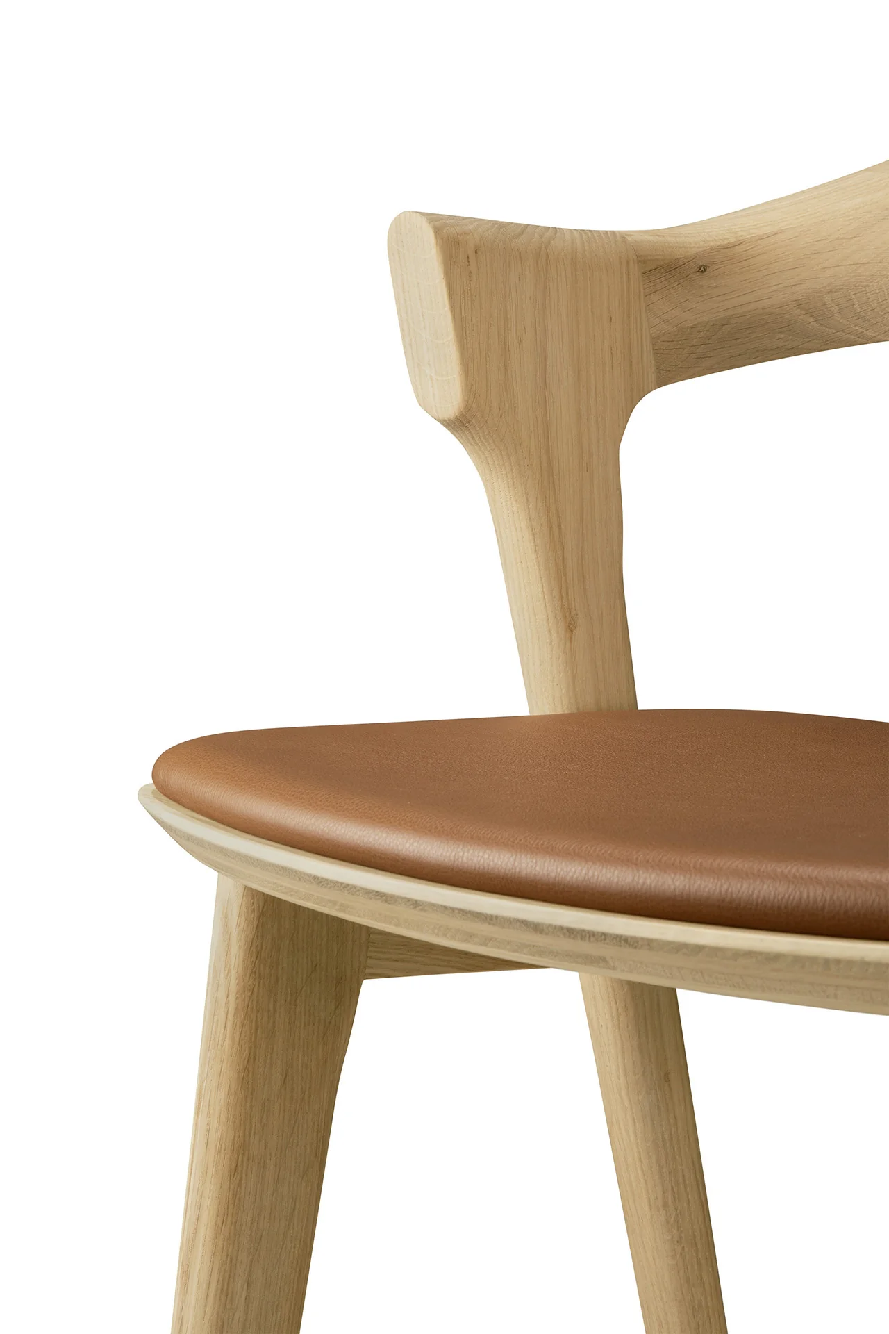 Ethnicraft Oak Bok Counter Stool - Leather - Image 8