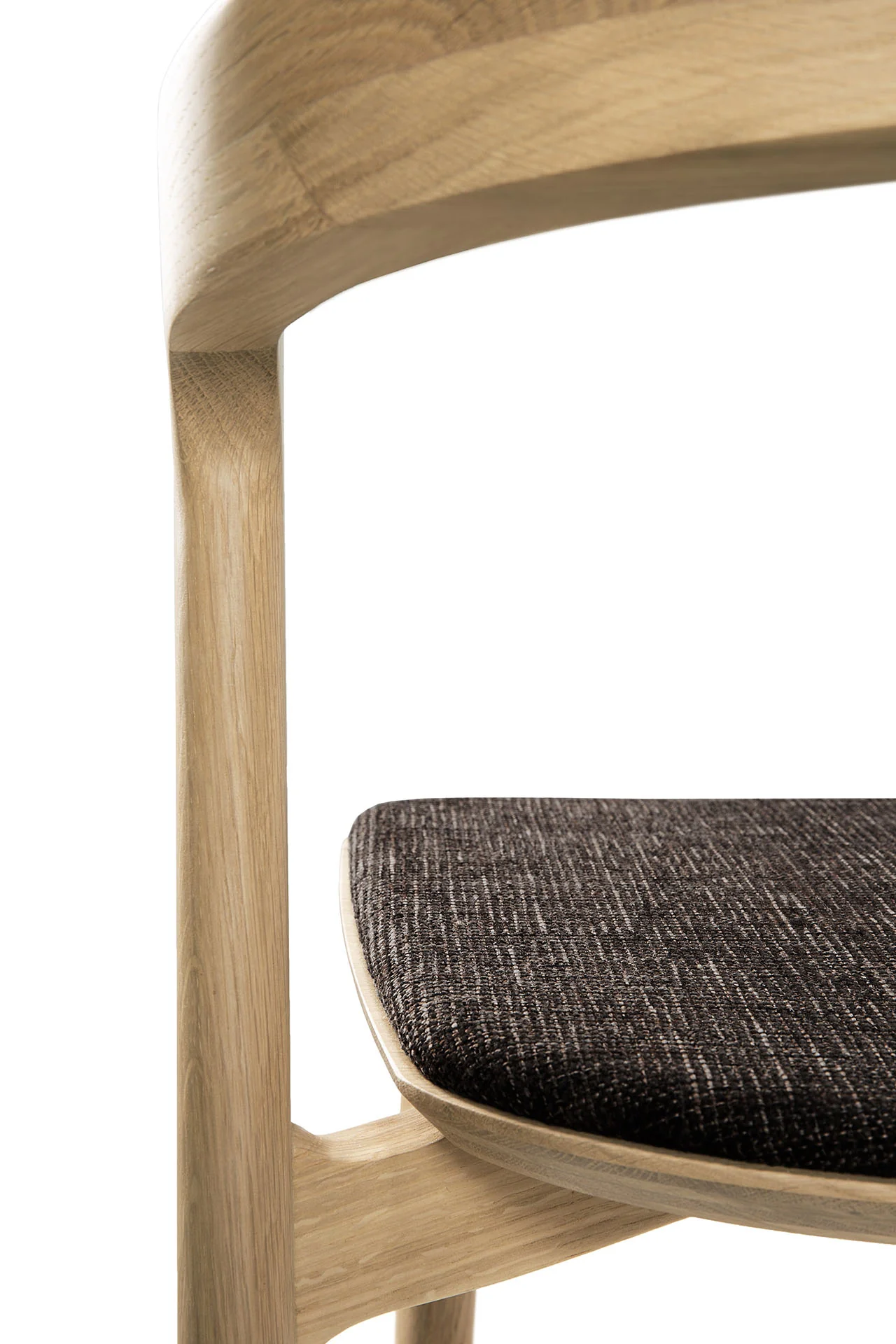 Ethnicraft Oak Bok Dining Chair - Fabric - Image 15
