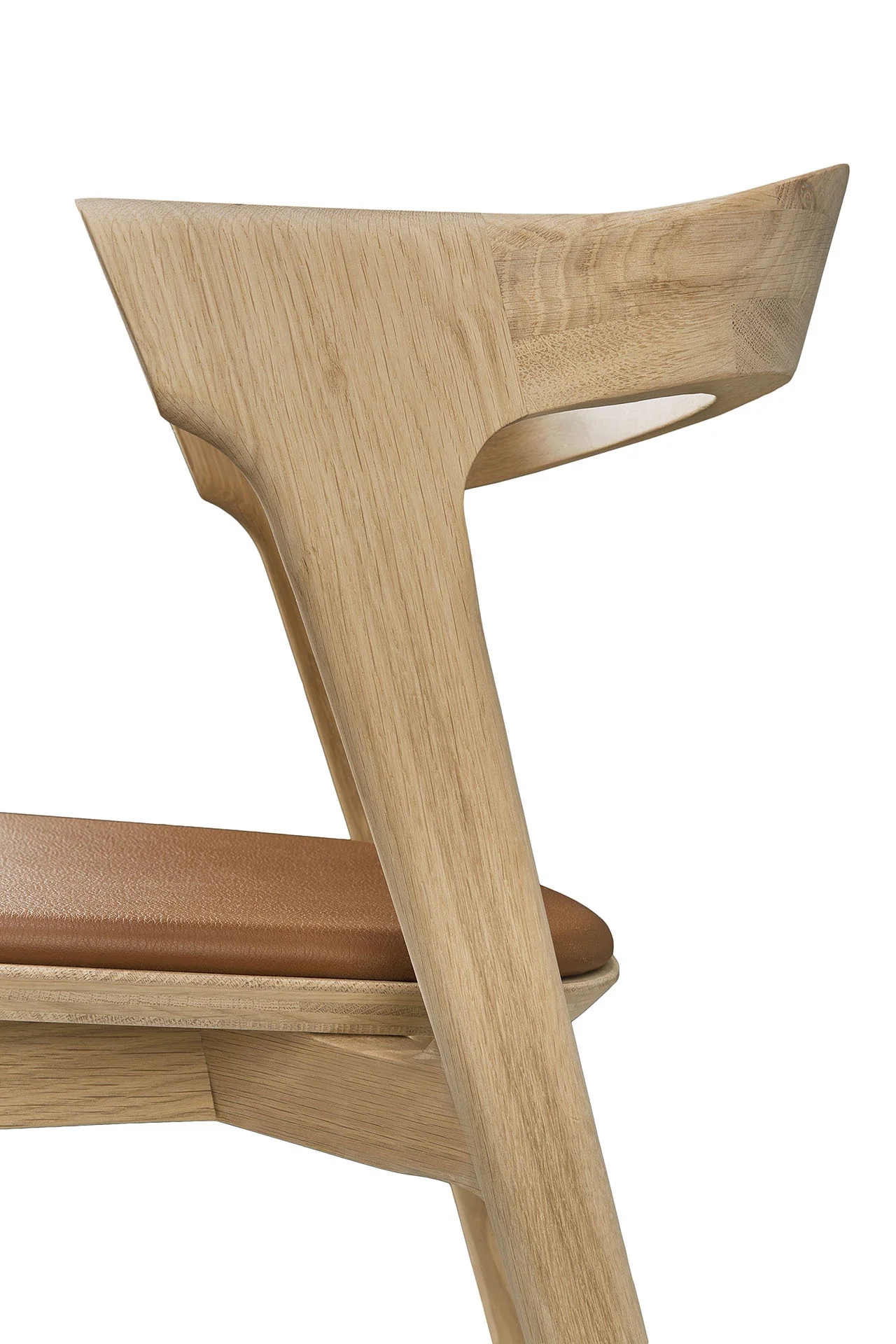 Ethnicraft Oak Bok Dining Chair - Leather - Image 7