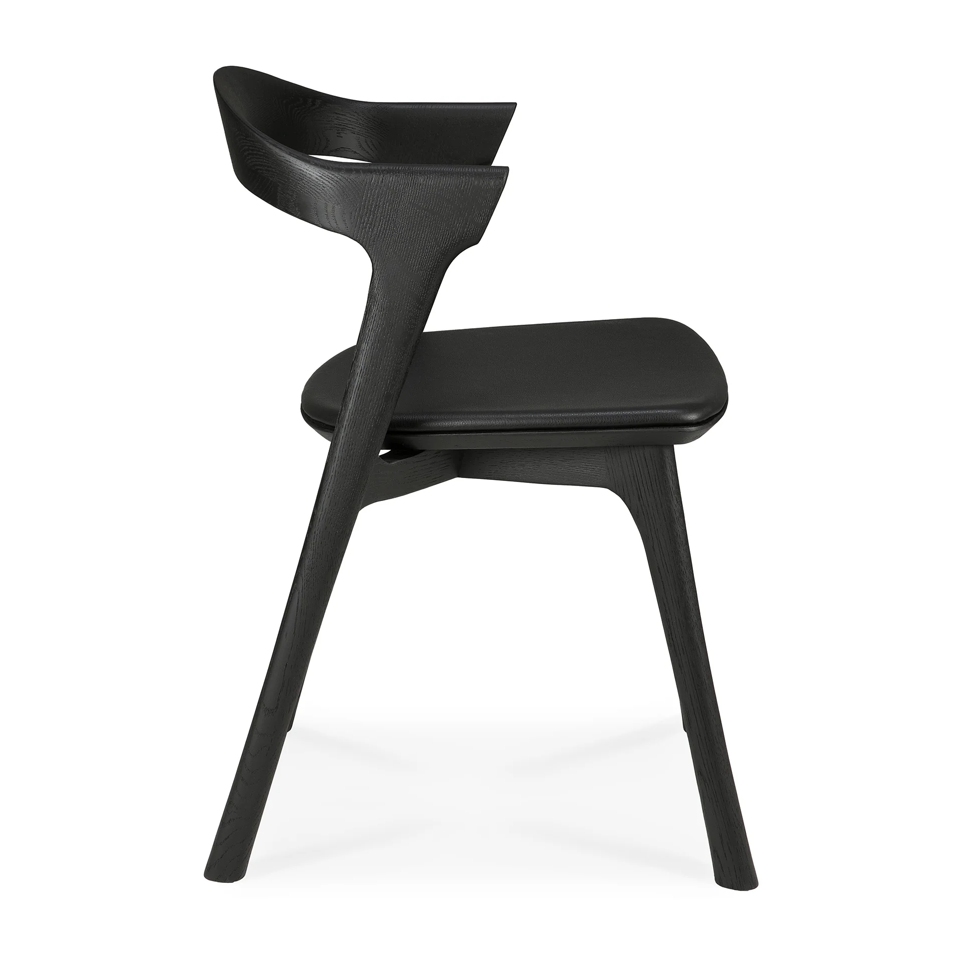 Ethnicraft Oak Bok Dining Chair - Leather - Image 3