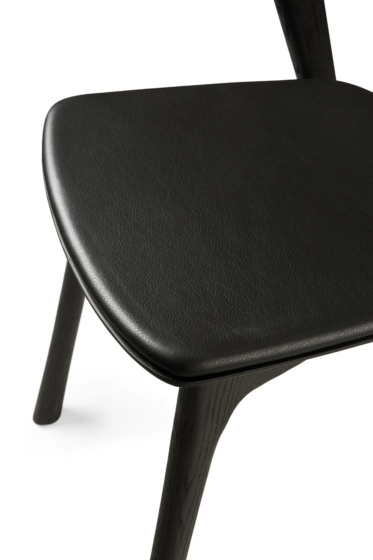 Ethnicraft Oak Bok Dining Chair - Leather - Image 10