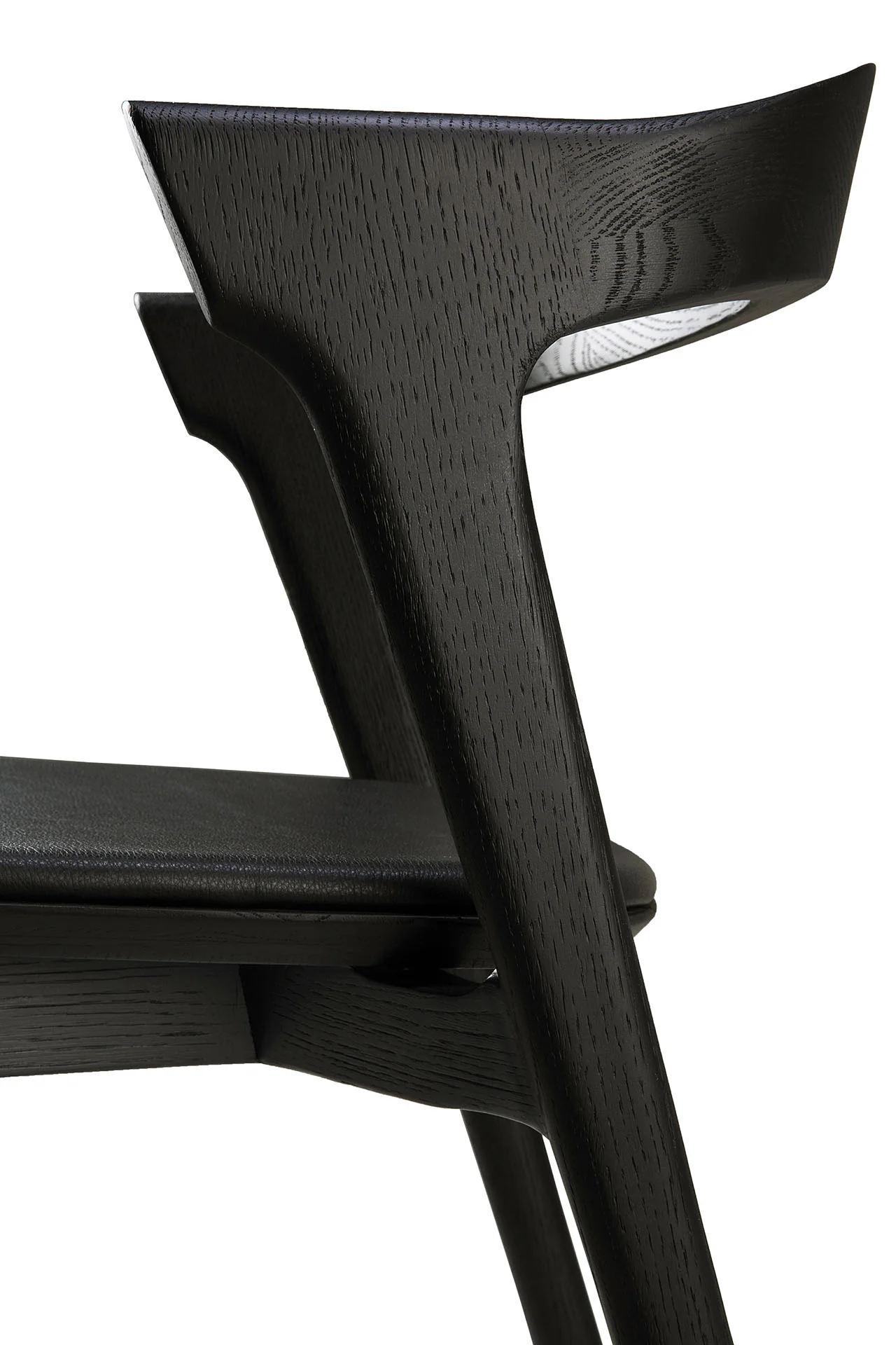 Ethnicraft Oak Bok Dining Chair - Leather - Image 11