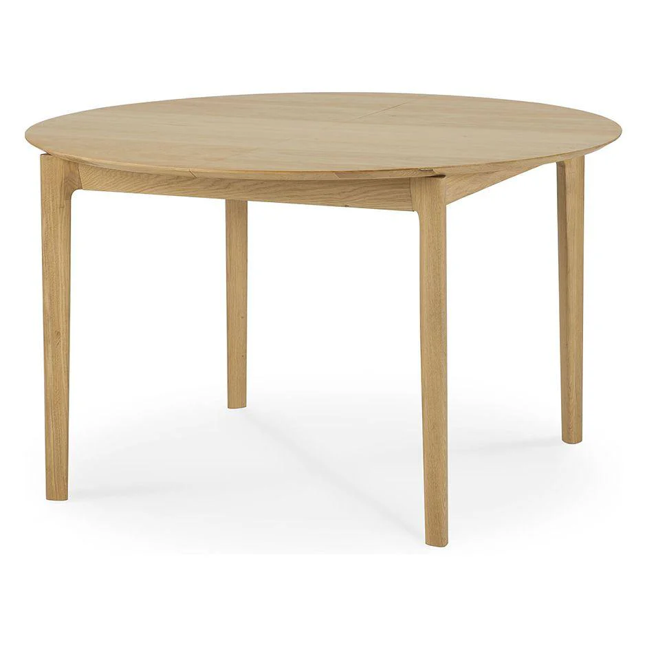 Ethnicraft Oak Bok Round Extendable Dining Table - Image 7