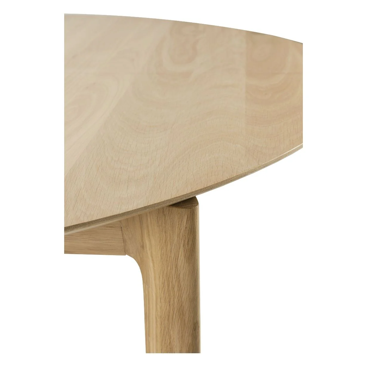 Ethnicraft Oak Bok Round Extendable Dining Table - Image 11