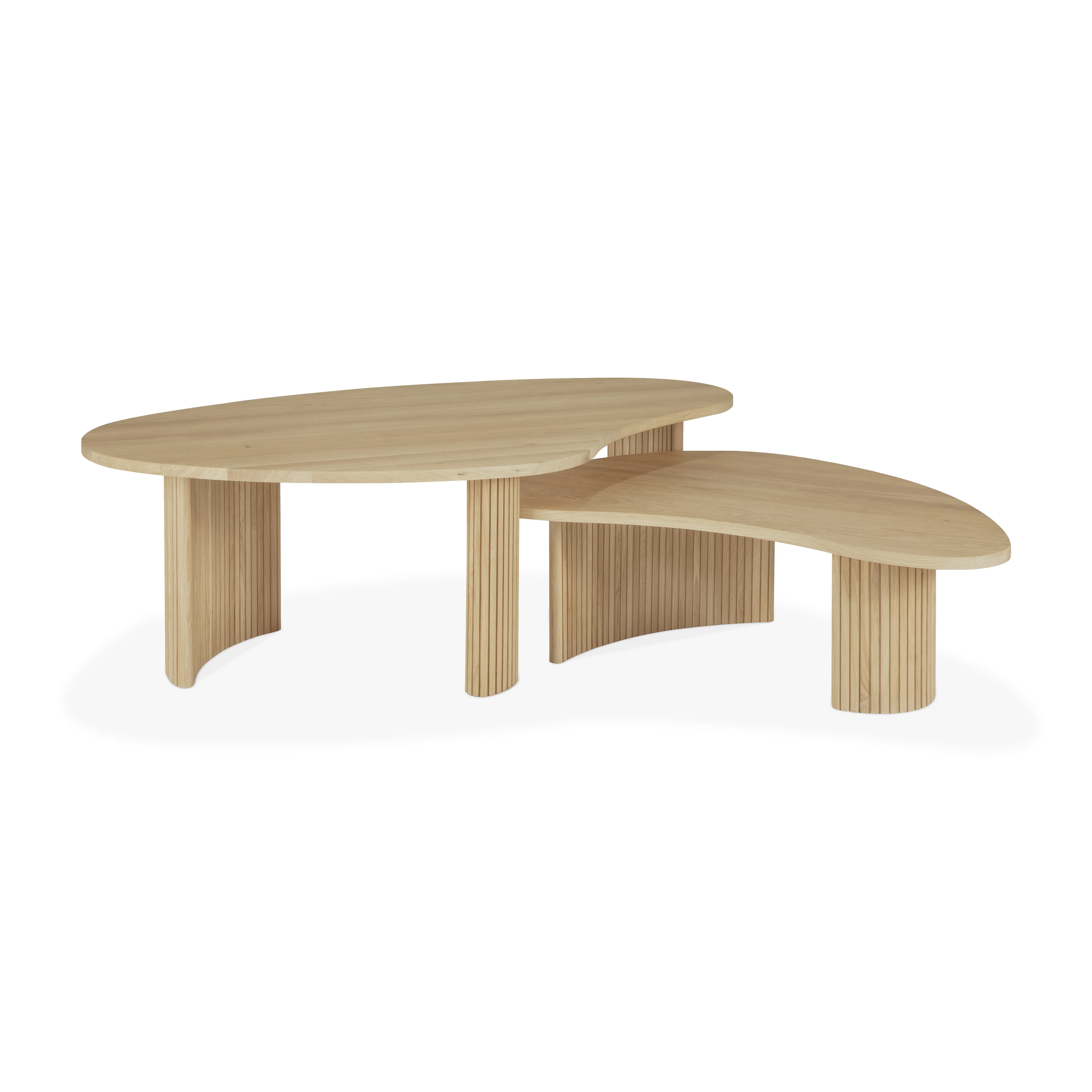Ethnicraft Oak Boomerang Coffee Table - Image 10