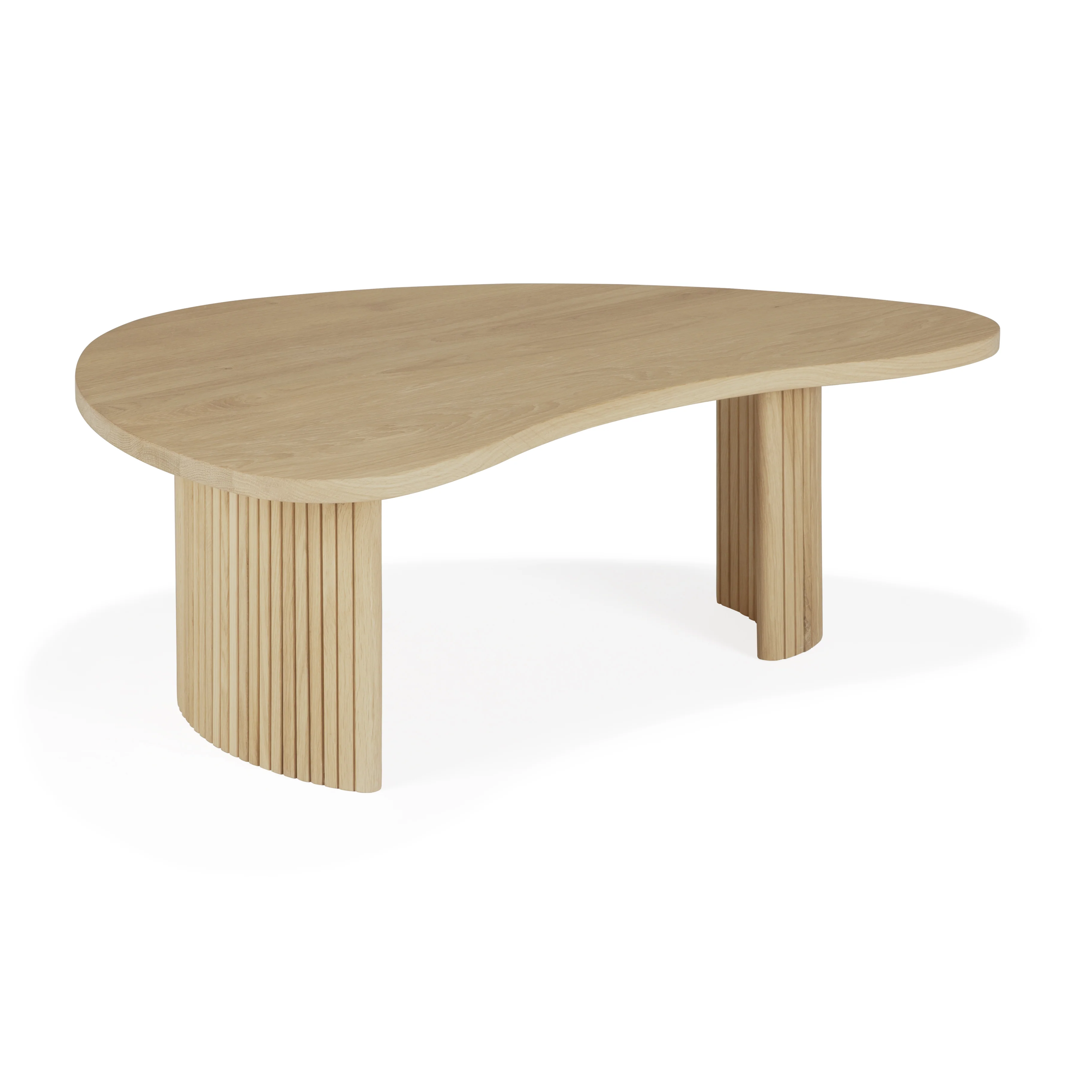 Ethnicraft Oak Boomerang Coffee Table - Image 3