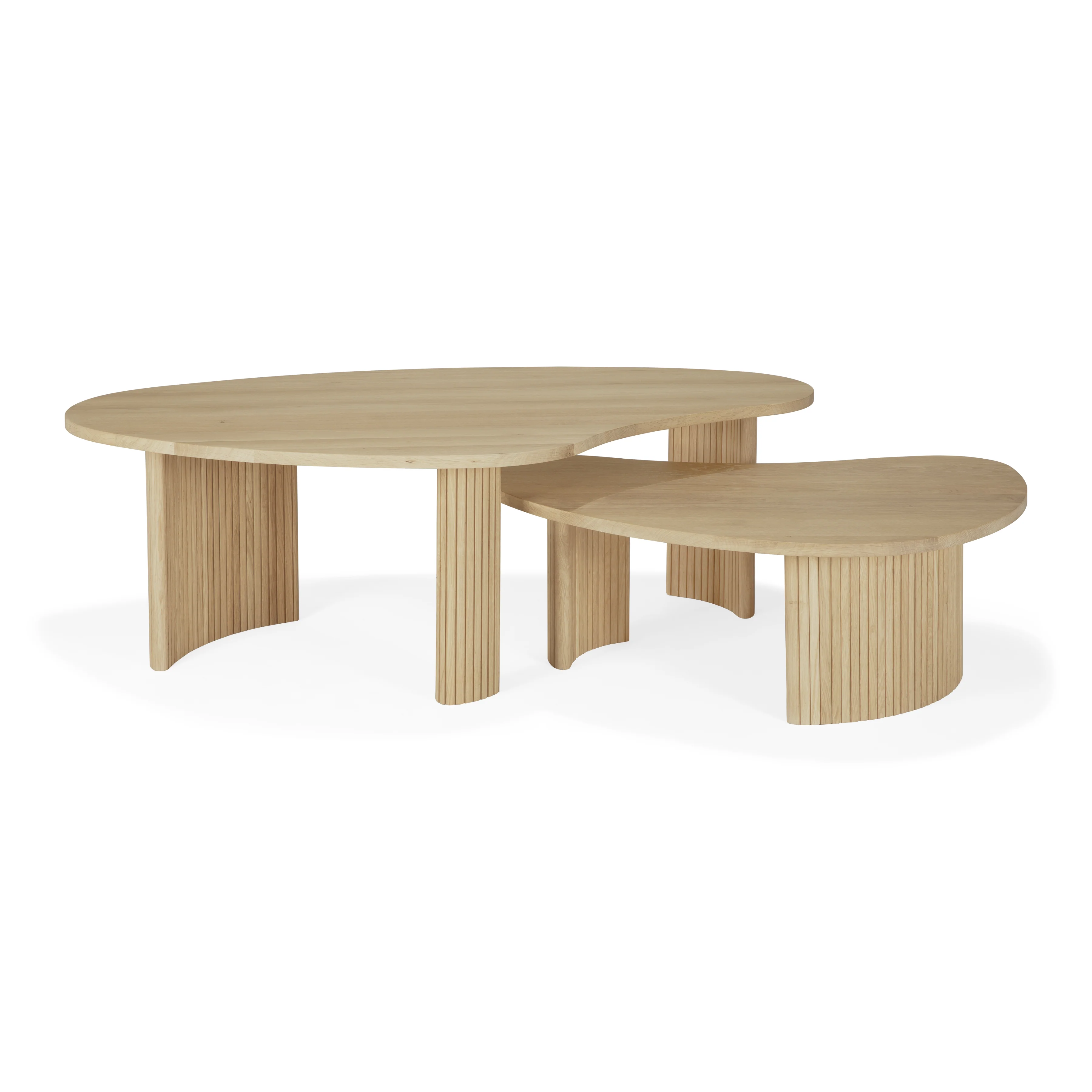 Ethnicraft Oak Boomerang Coffee Table - Image 9