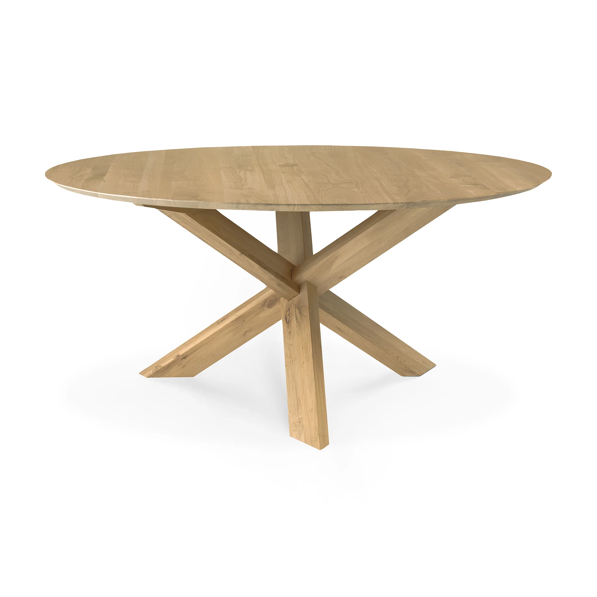 Ethnicraft Oak Circle Dining Table - Image 2