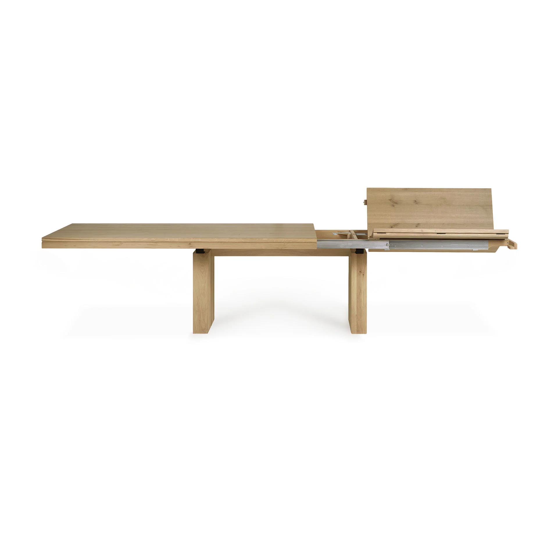 Ethnicraft Oak Double Extendable Dining Table - Image 2