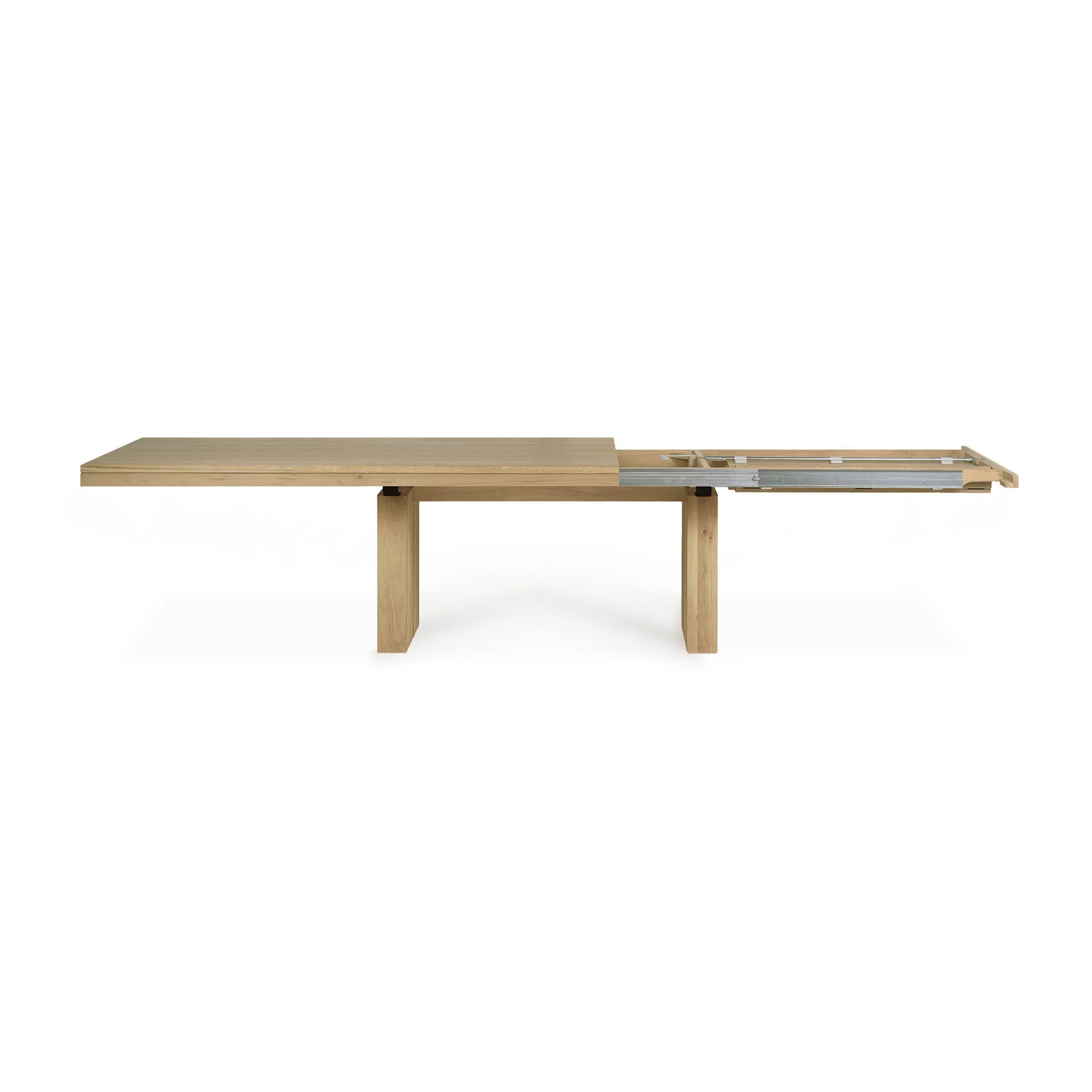 Ethnicraft Oak Double Extendable Dining Table - Image 3