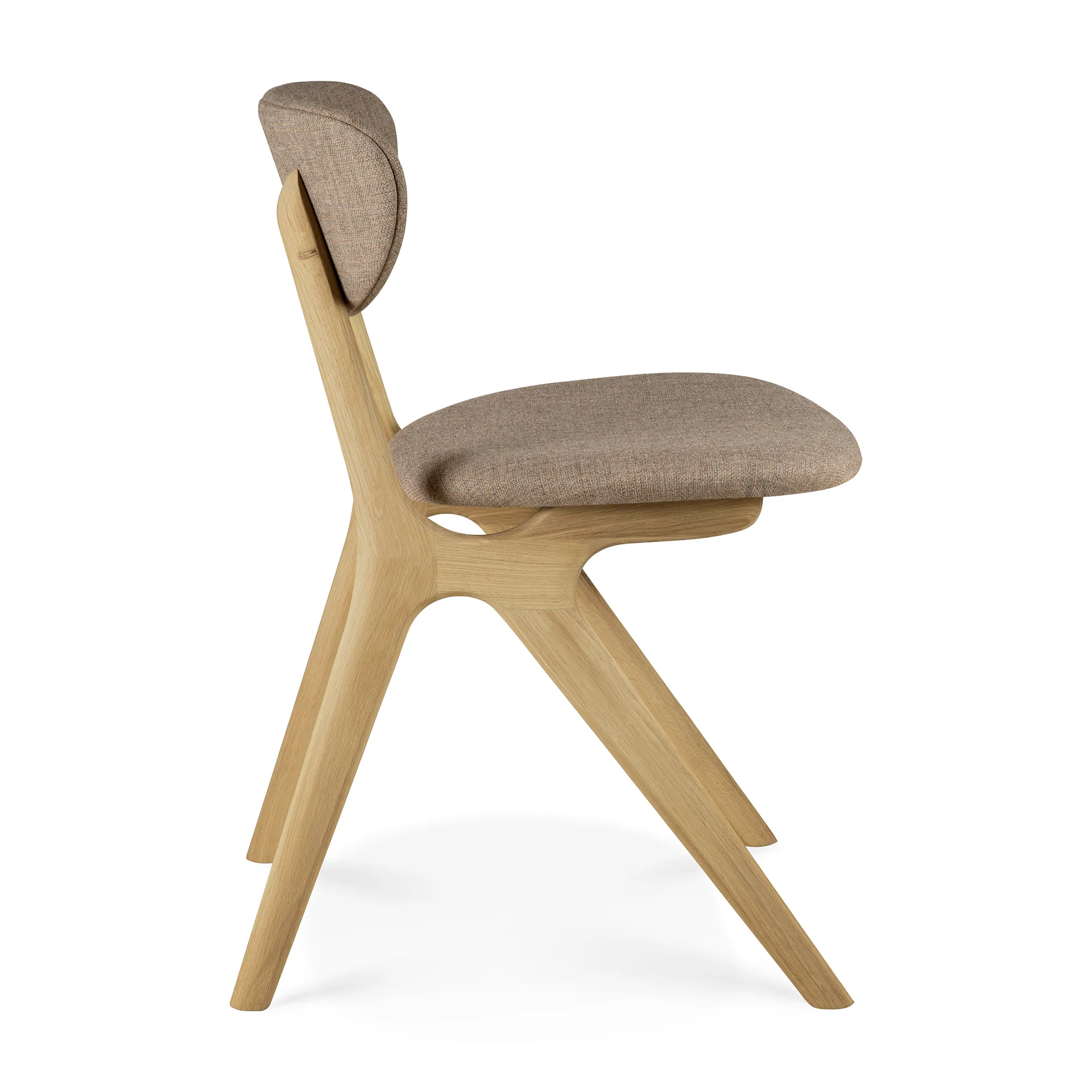 Ethnicraft Oak Eye Dining Chair - Fabric - Image 3