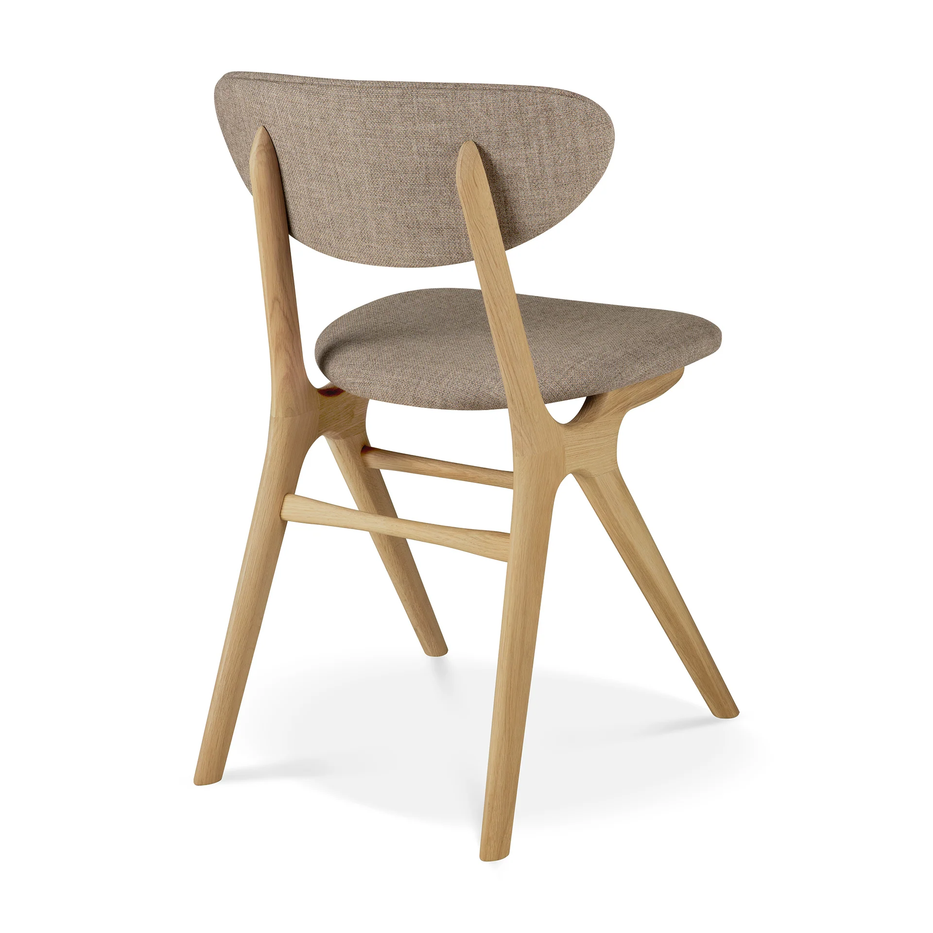 Ethnicraft Oak Eye Dining Chair - Fabric - Image 4