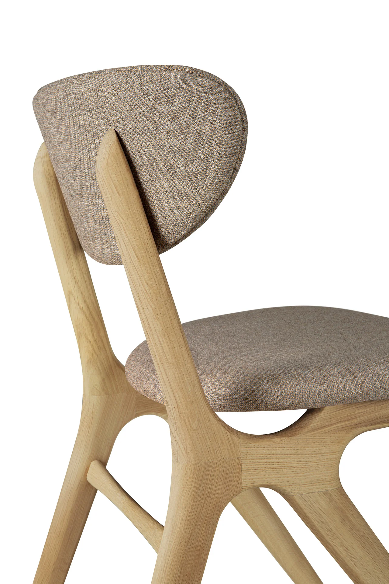 Ethnicraft Oak Eye Dining Chair - Fabric - Image 5