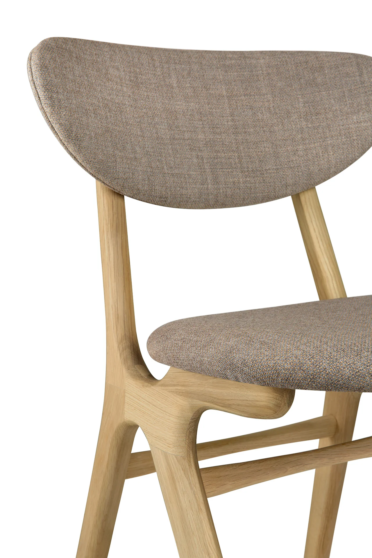 Ethnicraft Oak Eye Dining Chair - Fabric - Image 7