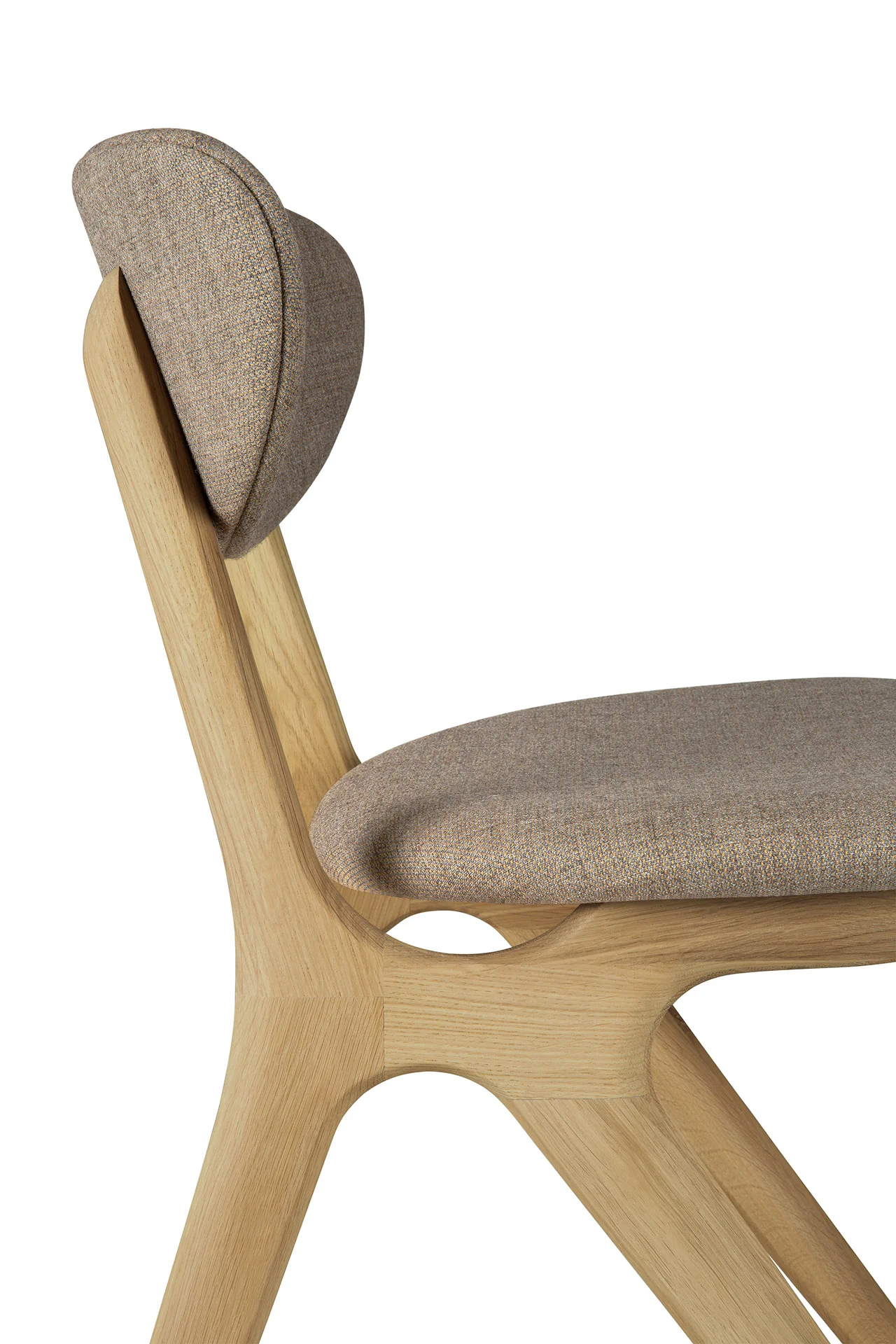 Ethnicraft Oak Eye Dining Chair - Fabric - Image 8