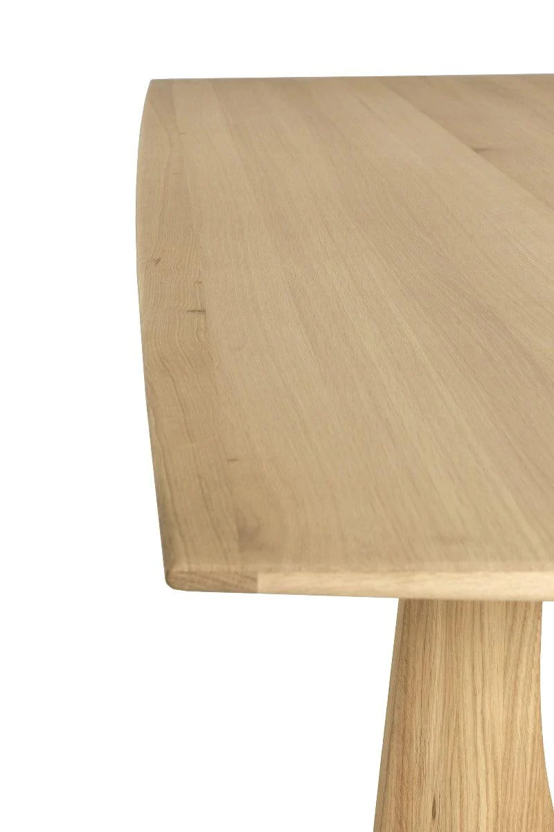 Ethnicraft Oak Geometric Rectangular Dining Table - Image 12