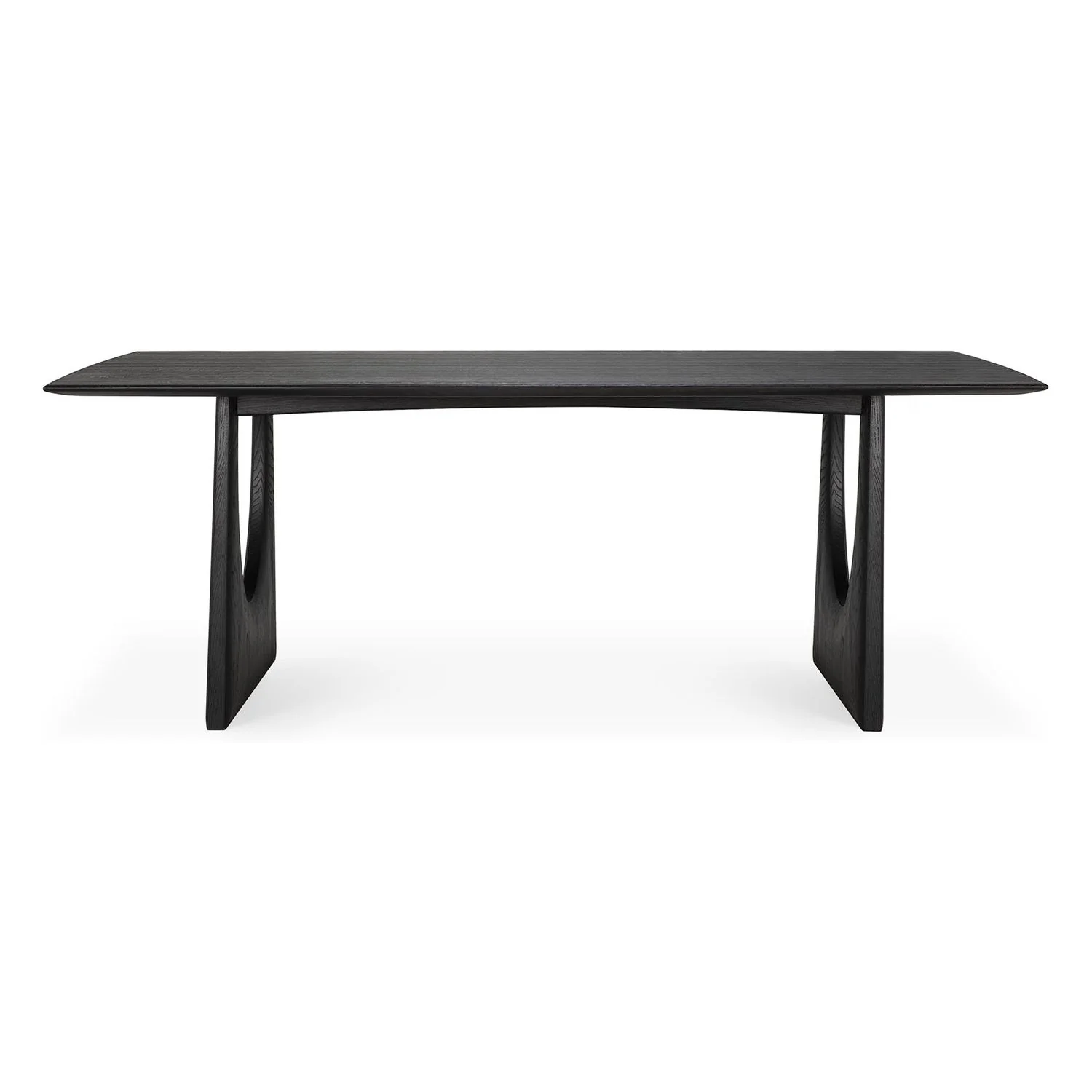 Ethnicraft Oak Geometric Rectangular Dining Table - Image 5