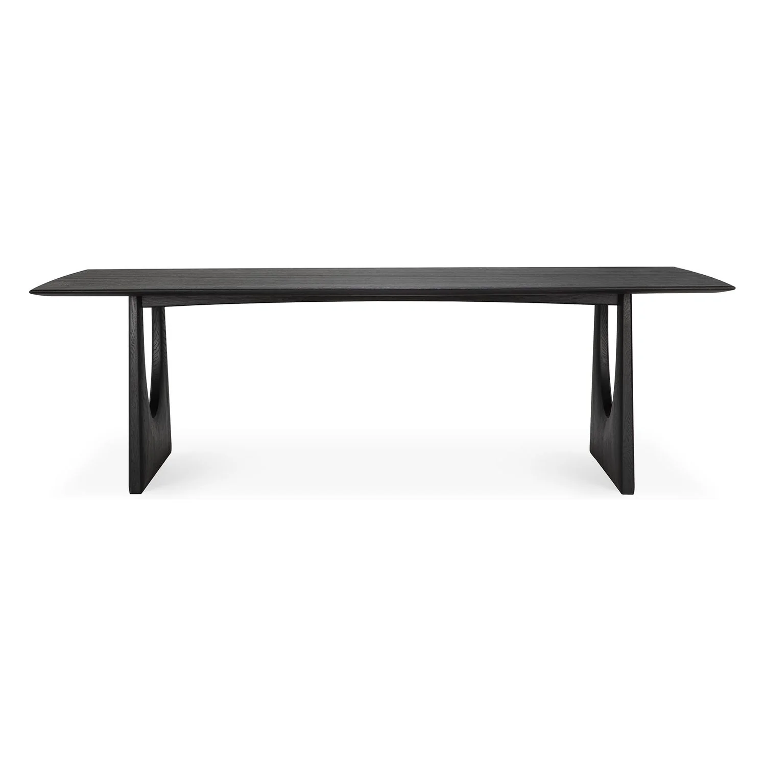 Ethnicraft Oak Geometric Rectangular Dining Table - Image 7