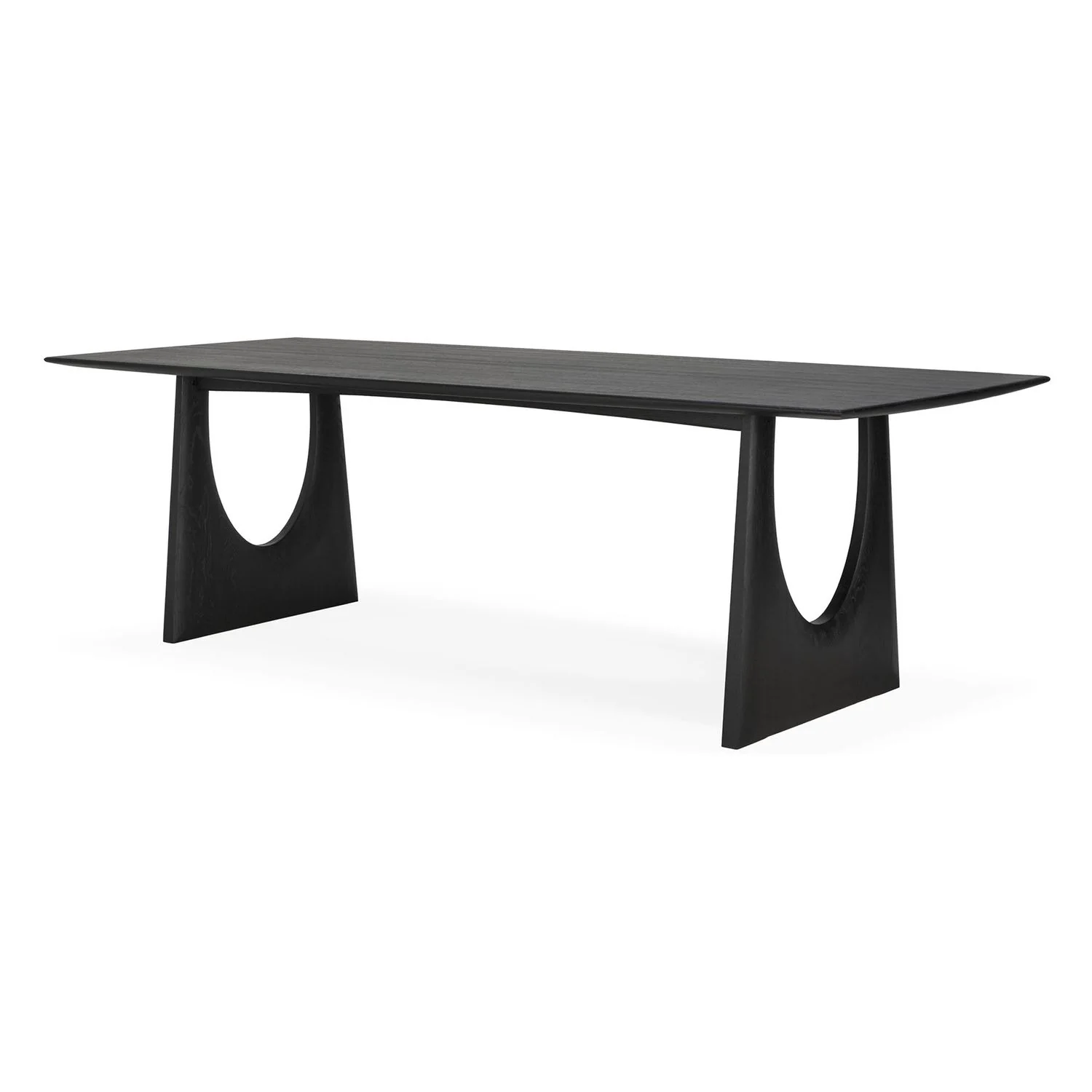 Ethnicraft Oak Geometric Rectangular Dining Table - Image 8