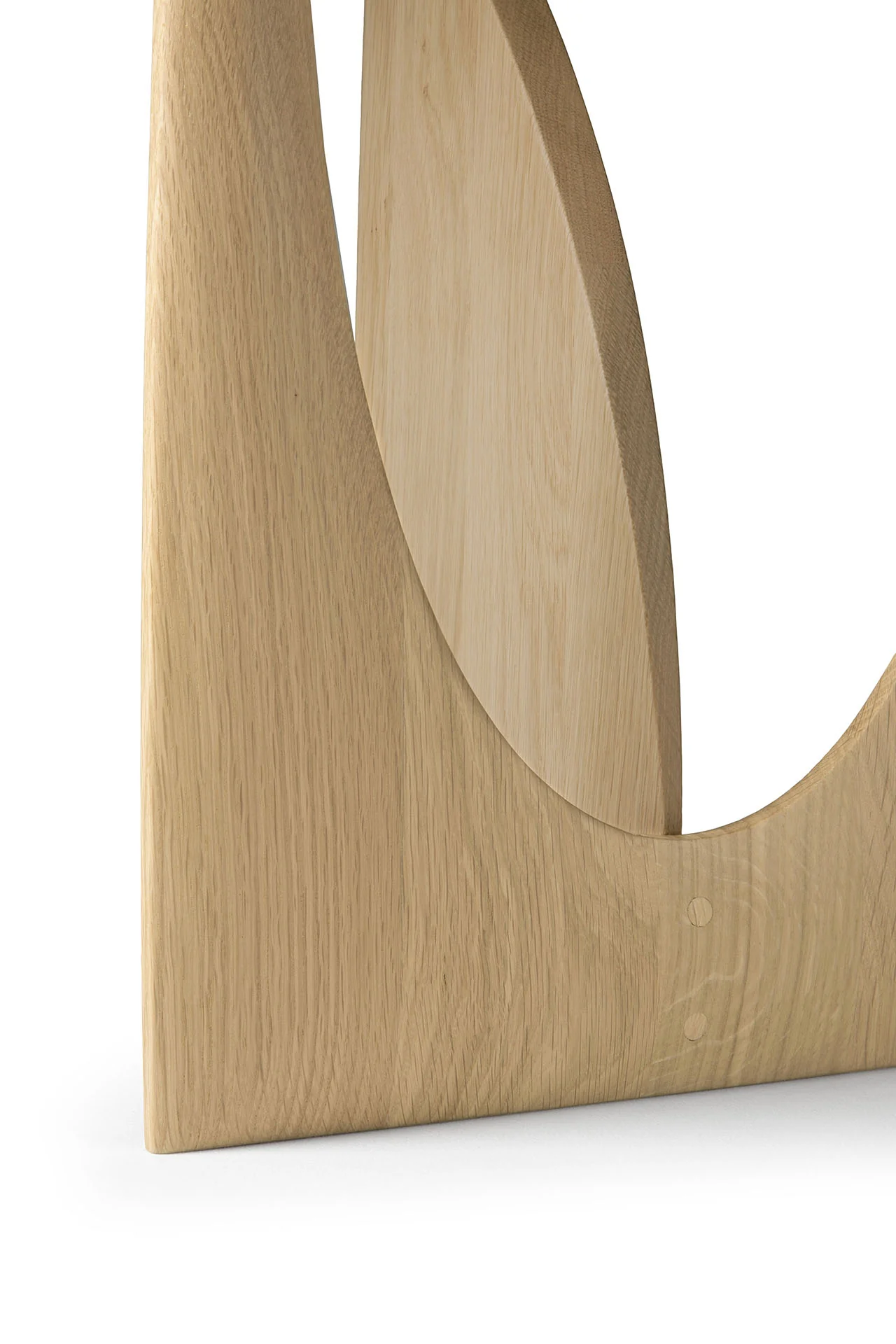 Ethnicraft Oak Geometric Side Table - Image 10
