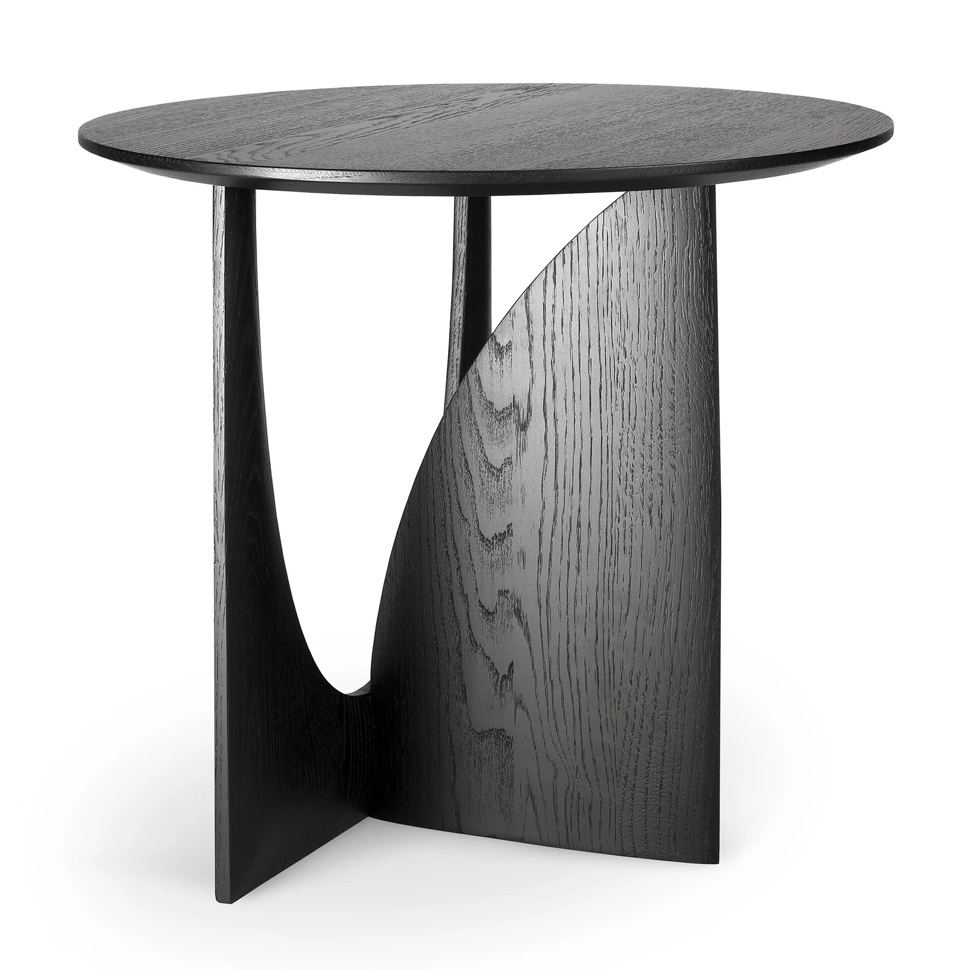 Ethnicraft Oak Geometric Side Table - Image 6