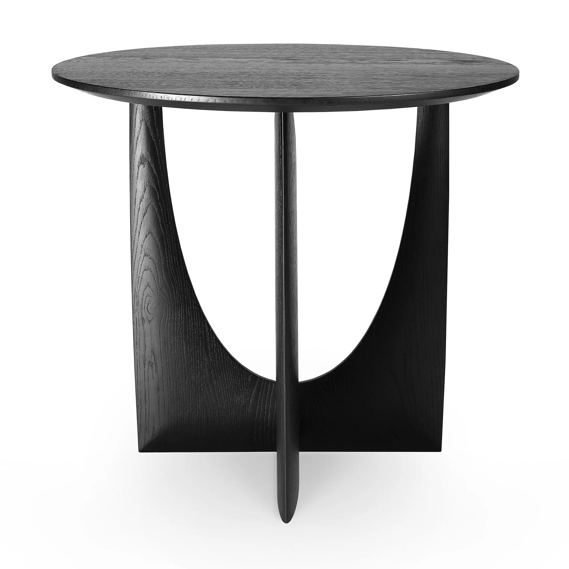 Ethnicraft Oak Geometric Side Table - Image 7