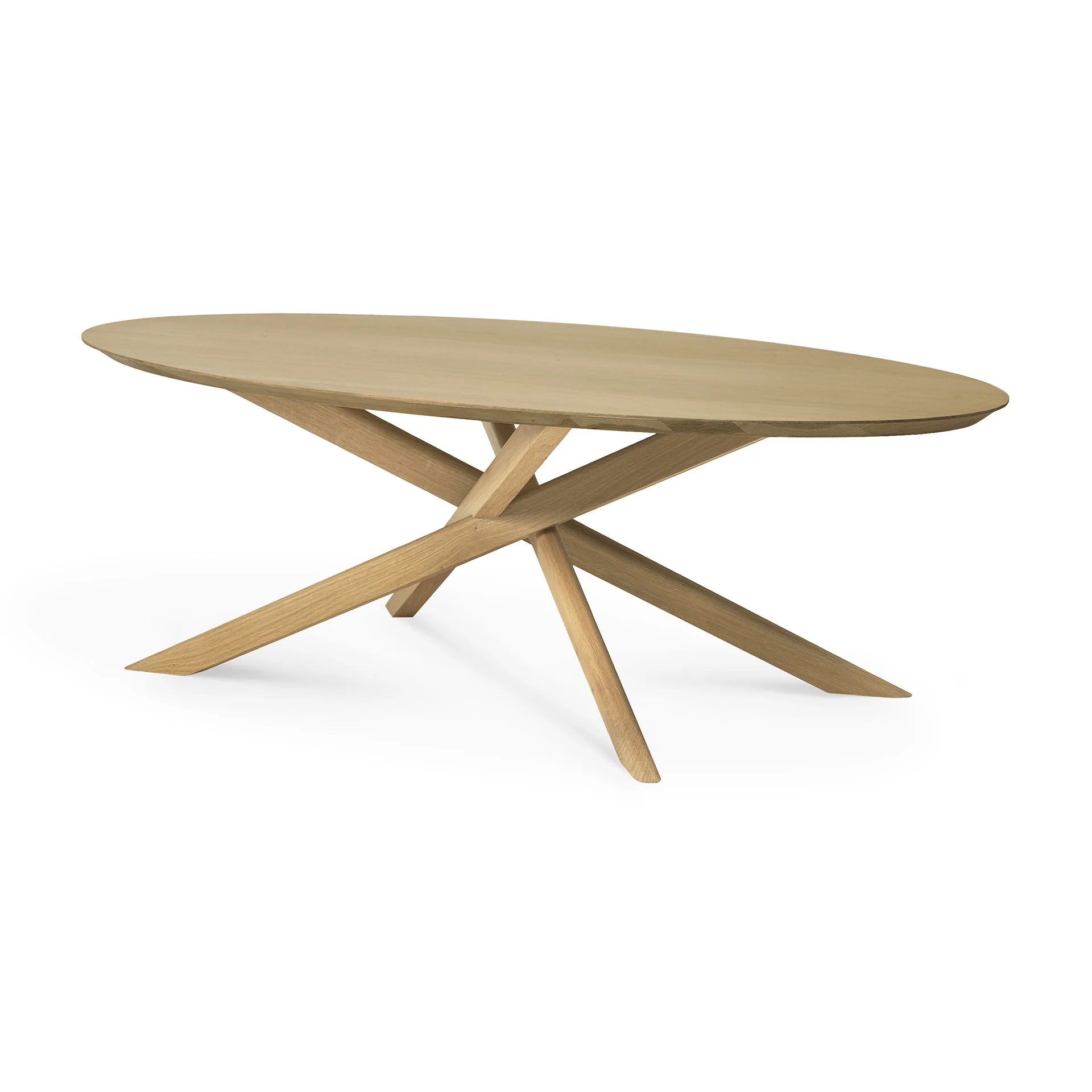 Ethnicraft Oak Mikado Oval Coffee Table - Image 2