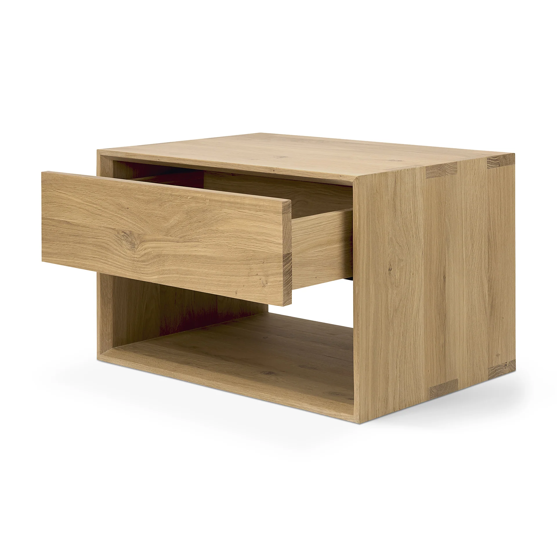 Ethnicraft Oak Nordic 1 Drawer Bedside Table - Image 3