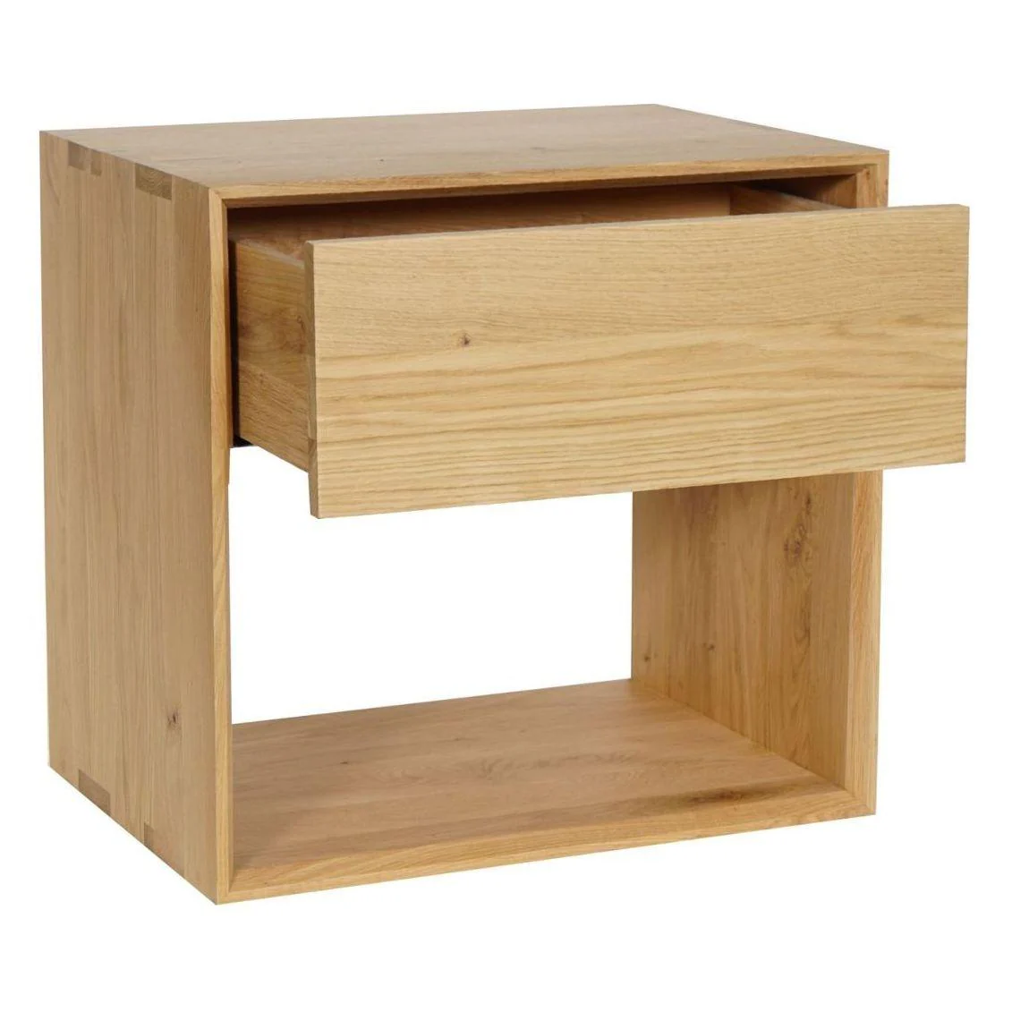 Ethnicraft Oak Nordic 1 Drawer Bedside Table Tall - Image 3