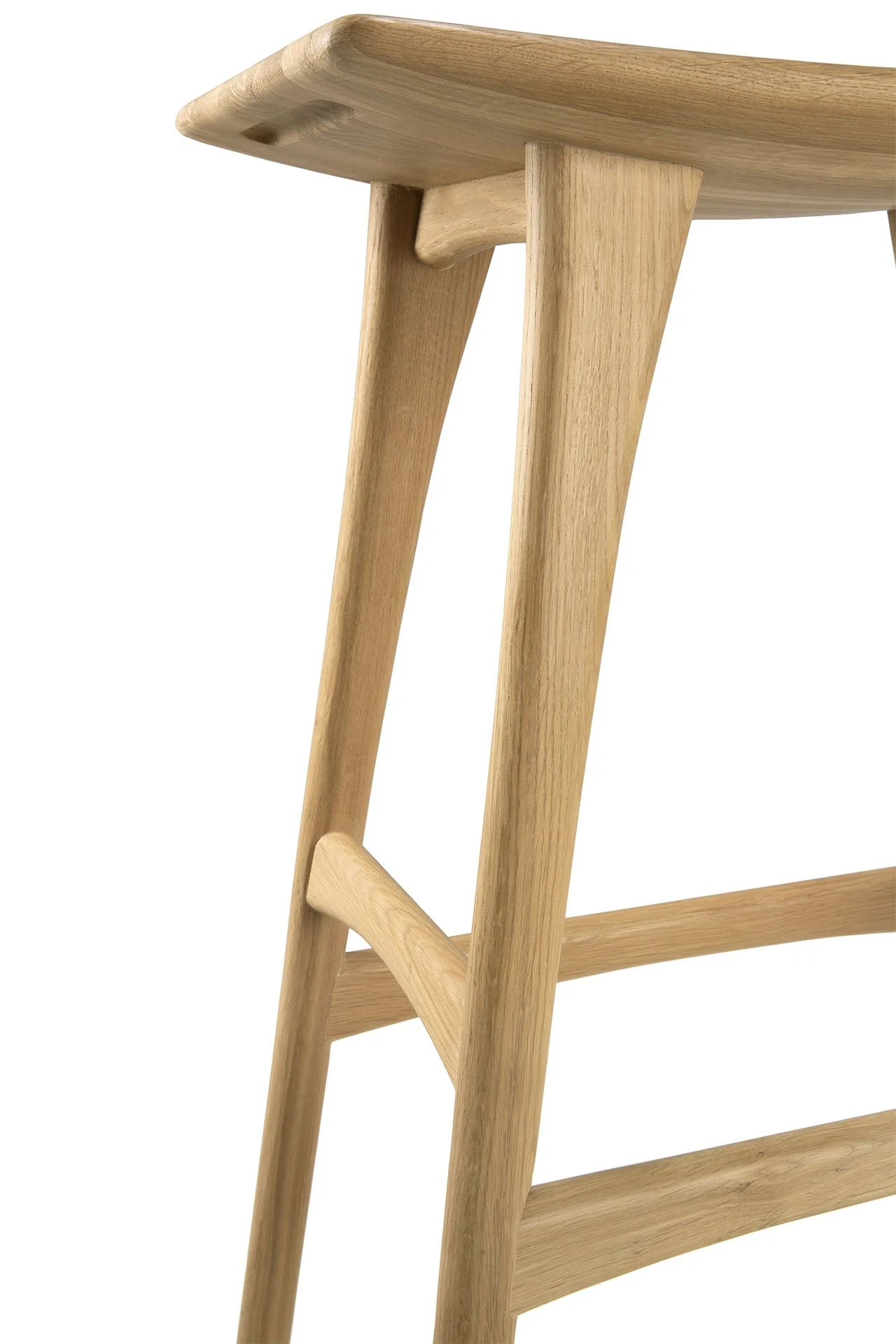 Ethnicraft Oak Osso Bar Stool - Natural Oak - Floor Stock - Image 4