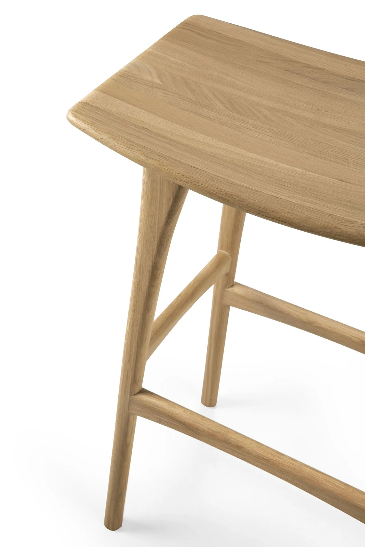 Ethnicraft Oak Osso Bar Stool - Natural Oak - Floor Stock - Image 5
