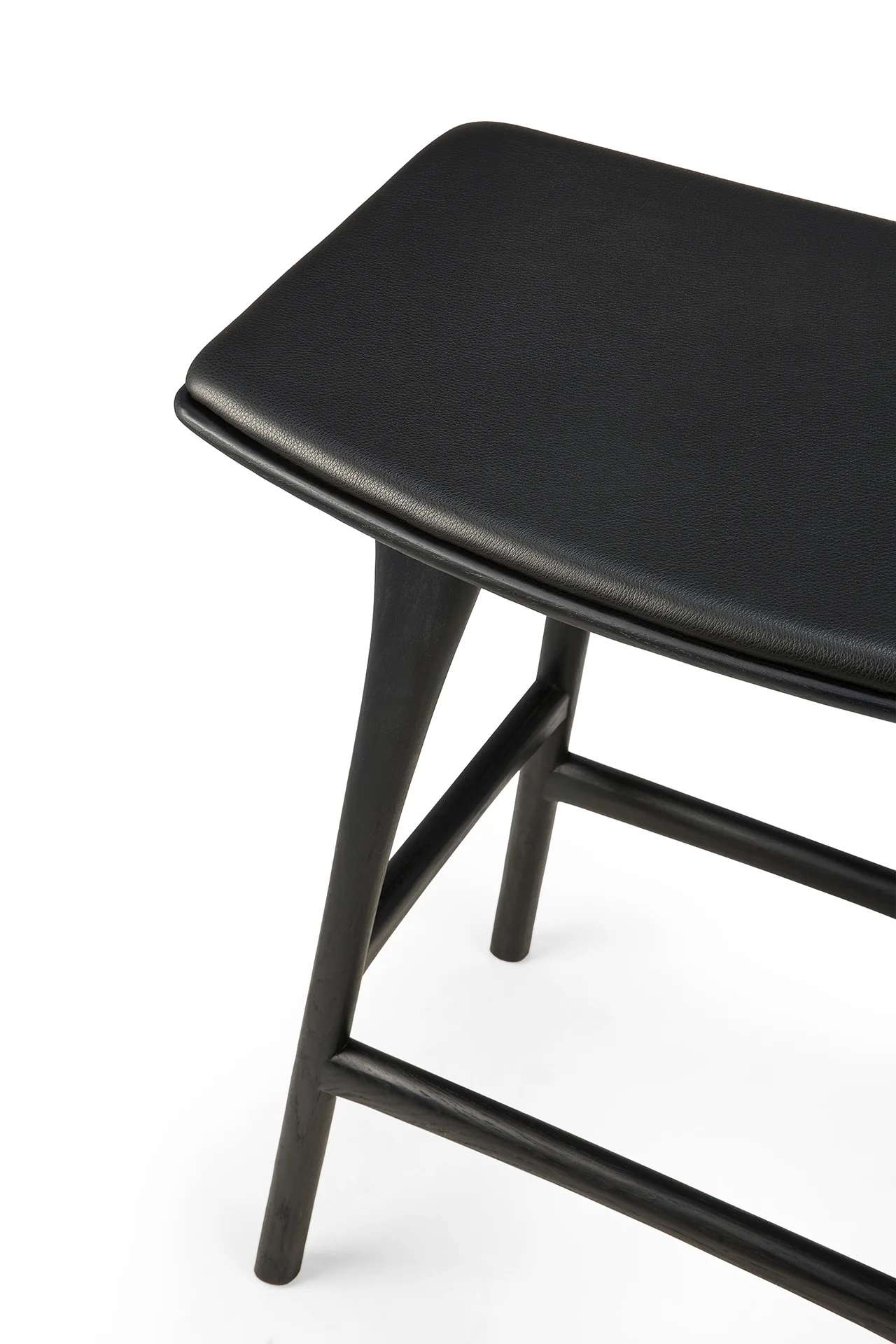 Ethnicraft Oak Osso Counter Stool - Leather - Image 13