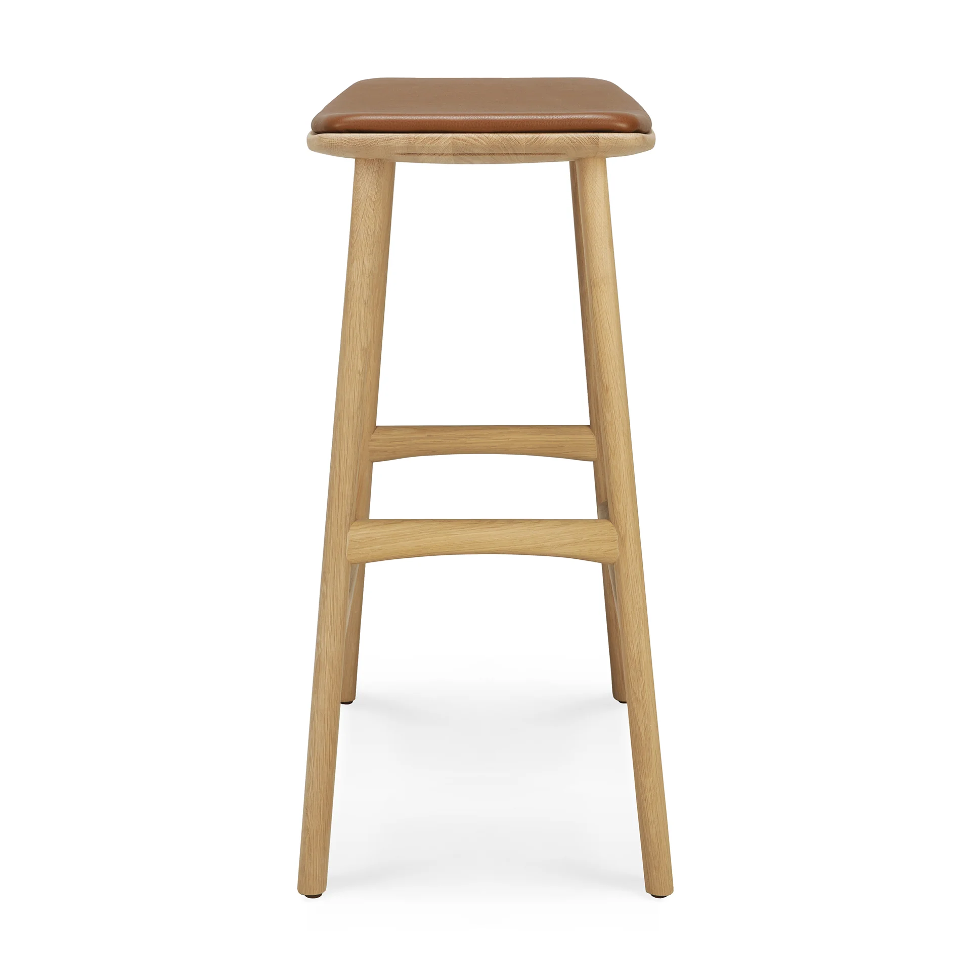 Ethnicraft Oak Osso Counter Stool - Leather - Image 3