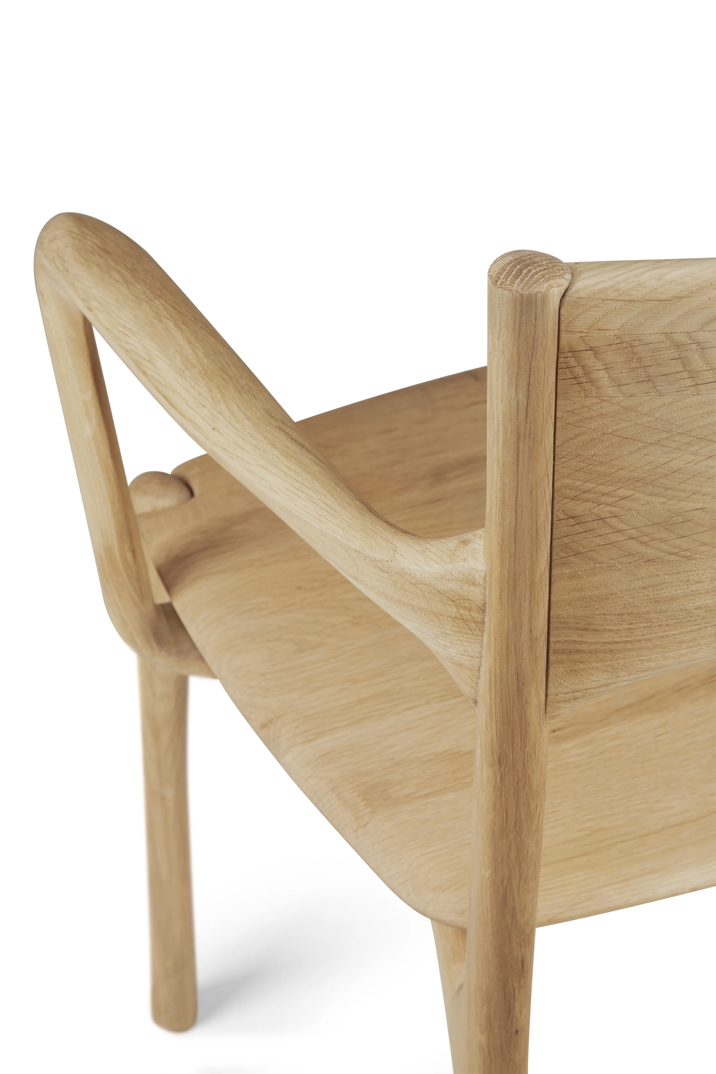 Ethnicraft Oak PI Dining Chair with Armrest - Image 7