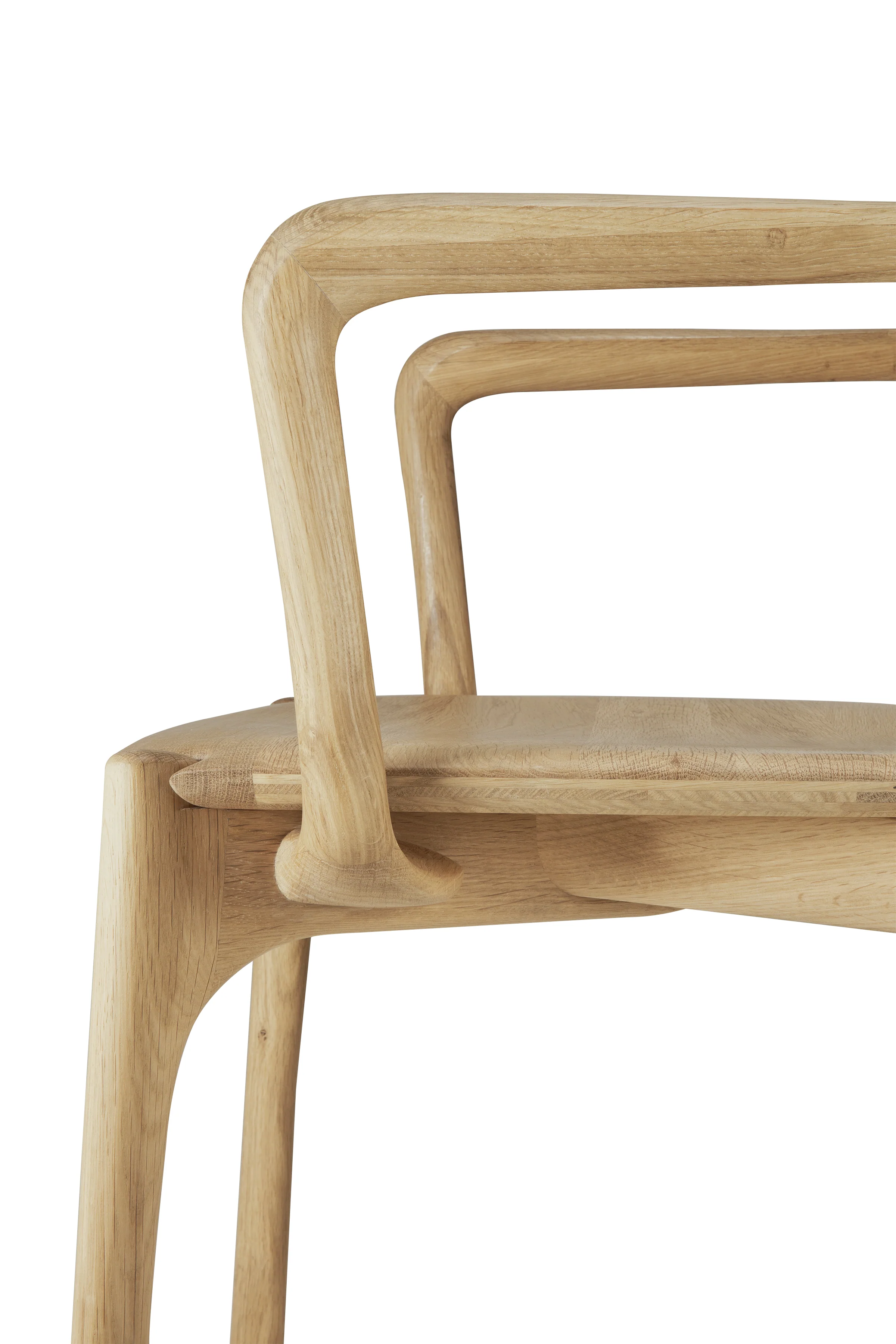 Ethnicraft Oak PI Dining Chair with Armrest - Image 9