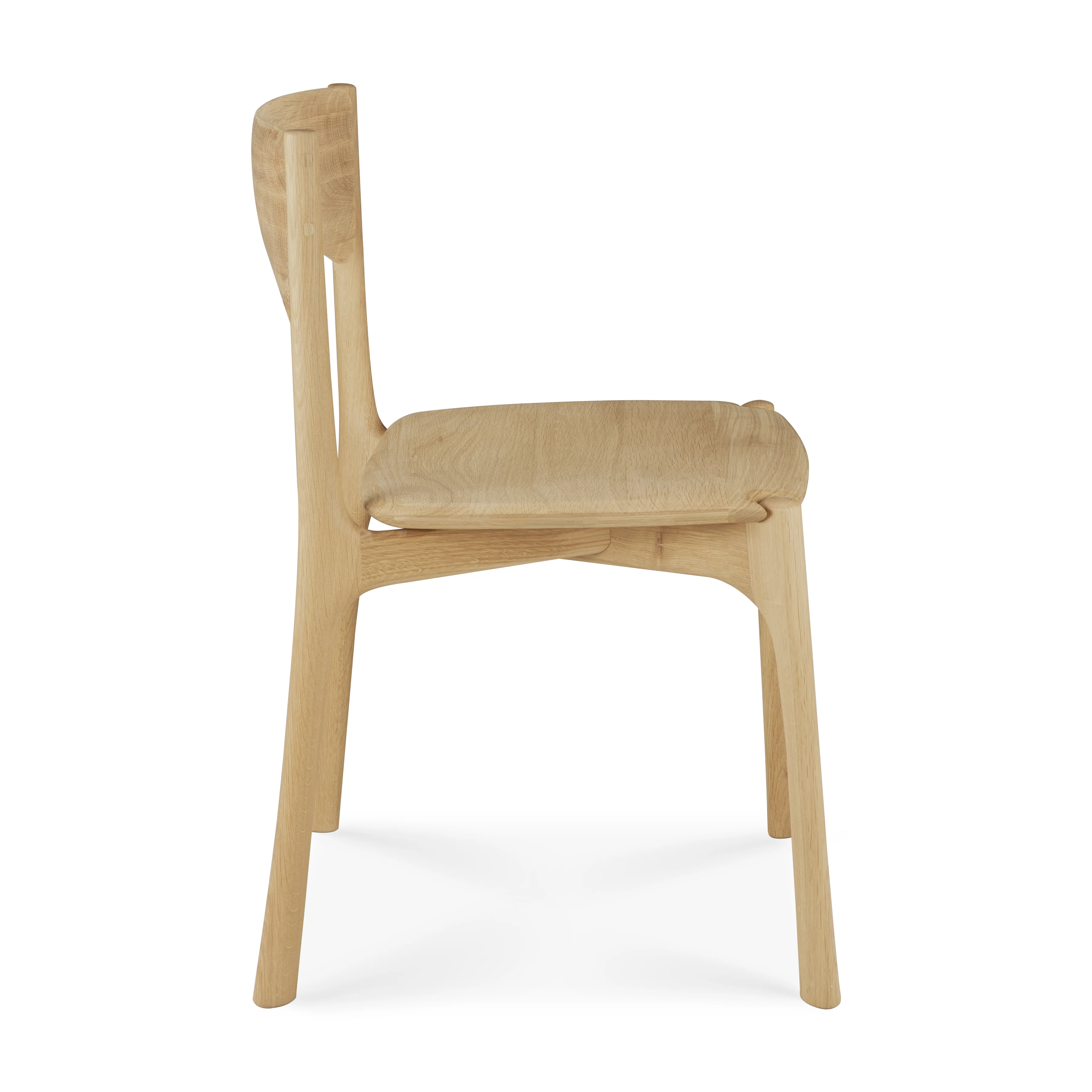 Ethnicraft Oak PI Dining Chair without Armrest - Image 3